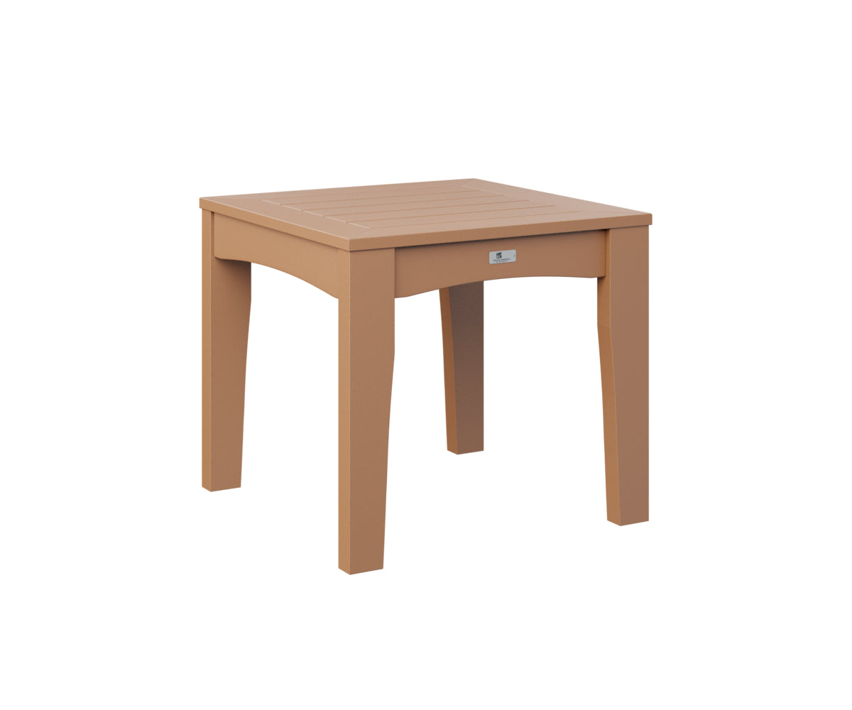 Berlin Gardens Classic Terrace End Table - Outdoor Patio Side Table with Weather-Resistant Finish - Perfect for Garden, Deck, and Poolside Use