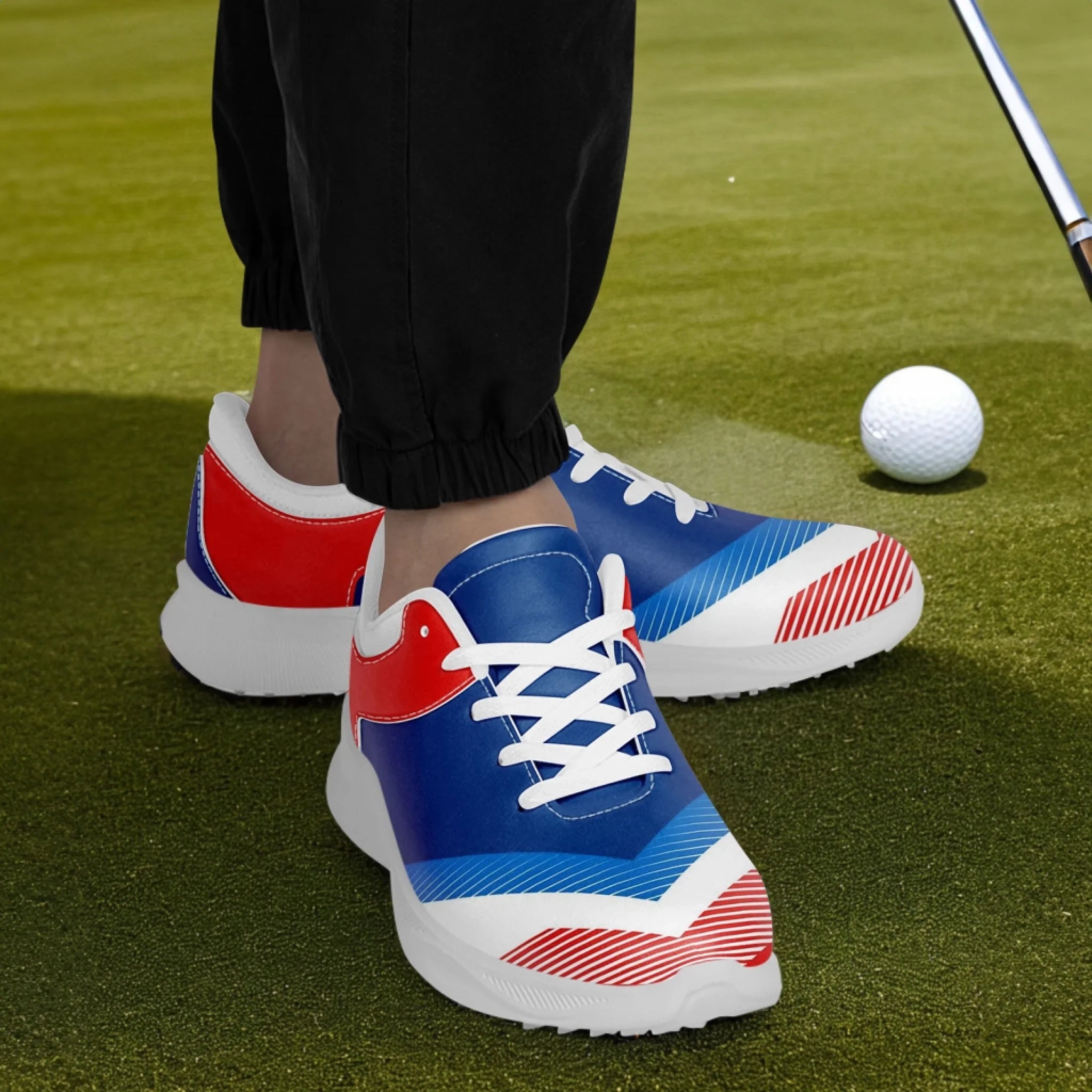 Custom Golf Performance Sneakers for Men & Women - Personalized Durable Athletic Shoes for POD Resellers - Lightweight Comfort Walking & Running Shoes - Perfect for Golf Course, Gym Workouts & Casual Wear (FN062 25020099)