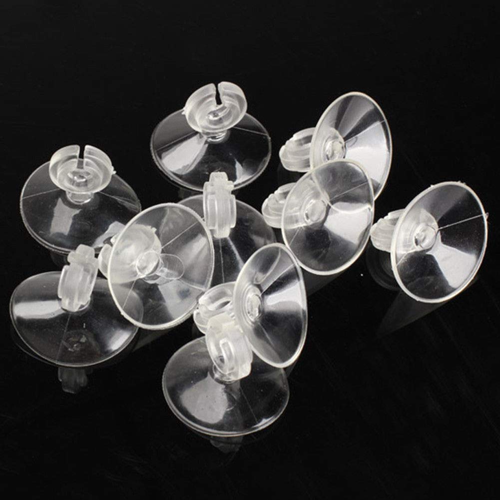 50Pcs Aquarium Fish Tank Suction Cups - Heavy Duty Plastic Suckers & Airline Tubing Clips for Water Pumps, Filters, and Decorations - Perfect for Freshwater & Saltwater Tanks