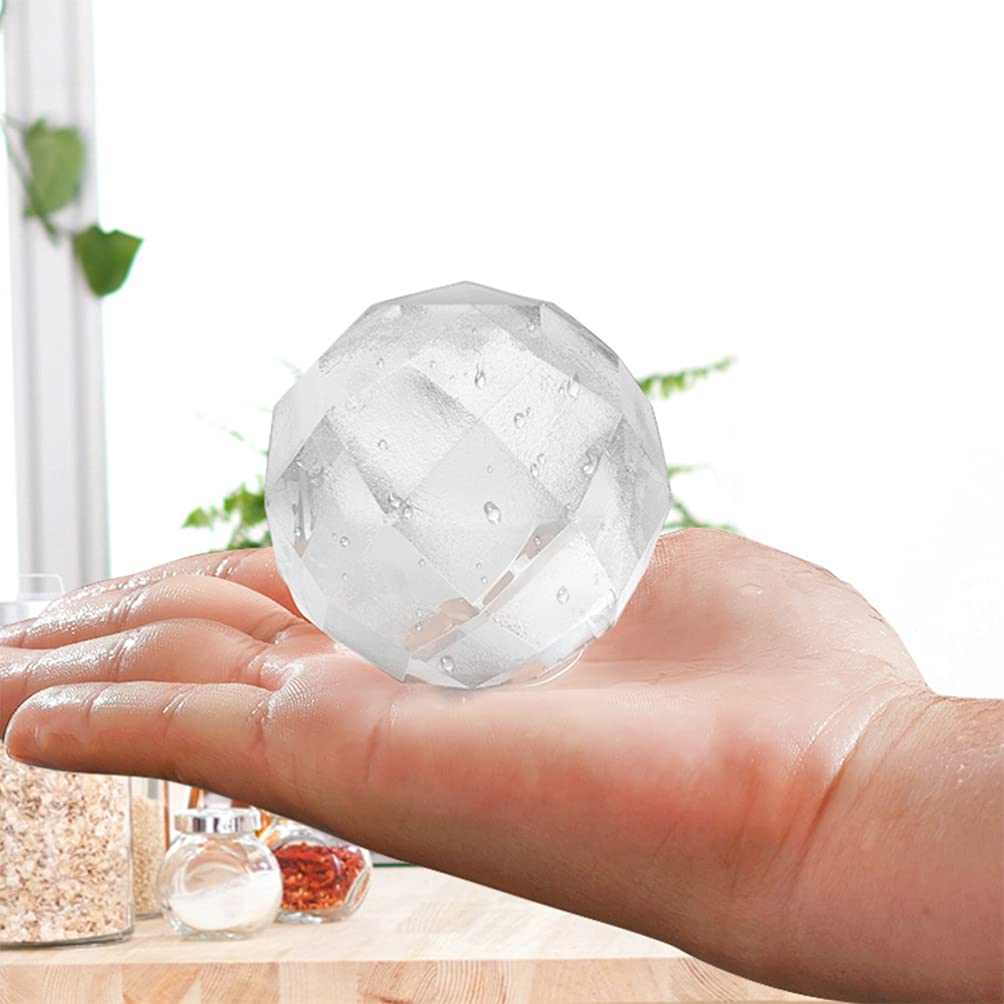 2pcs Silicone Ice Cube Trays - Reusable Ball Ice Molds for Whiskey & Cocktails - Perfect for Home Bars, Parties & Summer Drinks
