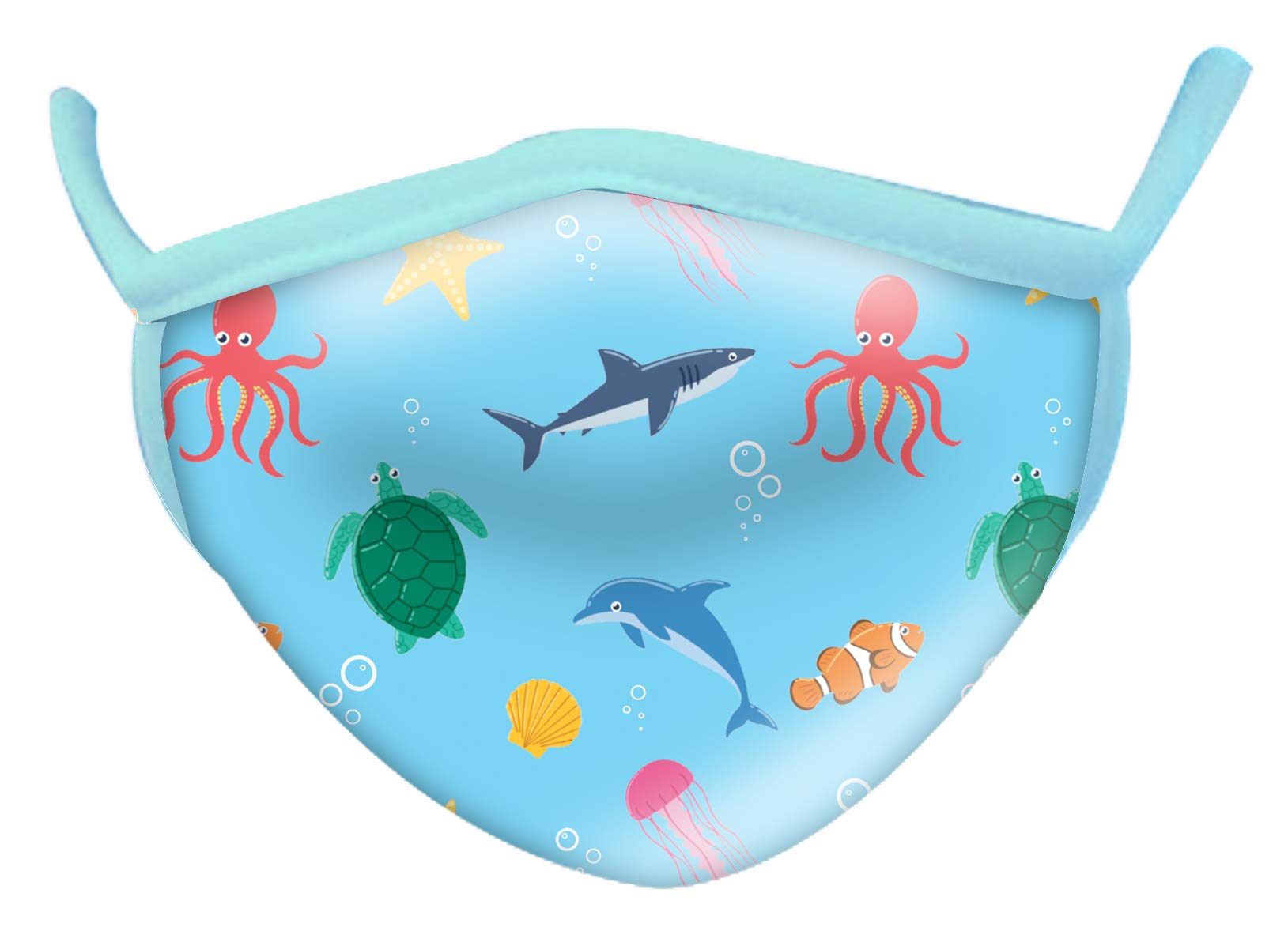 Wild Republic Wild Smiles Reusable Washable Half Face Mask - Comfortable & Breathable for Outdoor Activities, Travel & Daily Protection