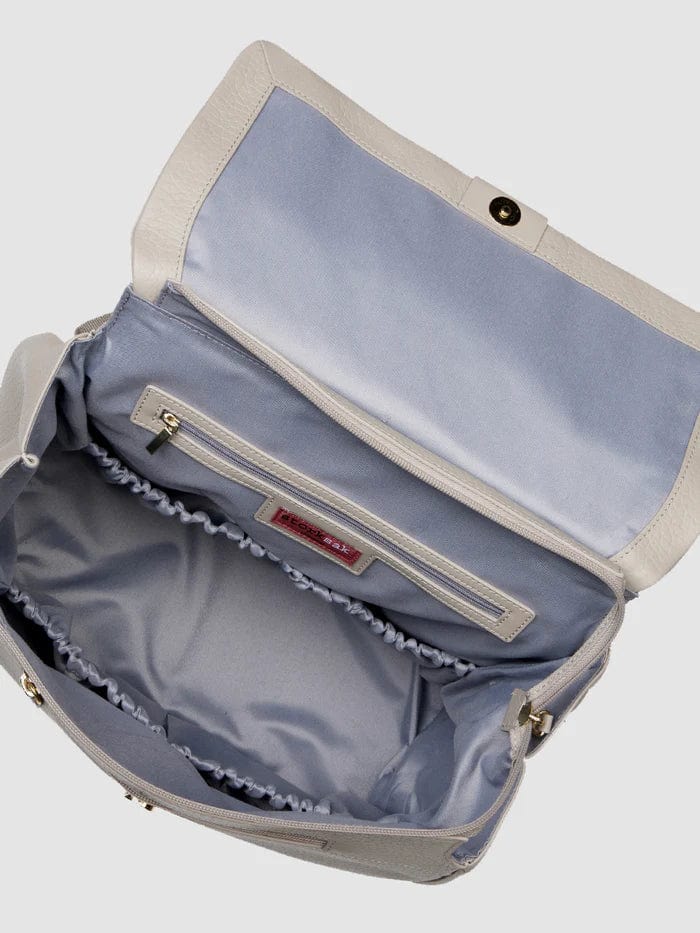 Storksak St James Genuine Leather Diaper Bag for Moms - Perfect for Baby Essentials, Travel & On-the-Go Parenting
