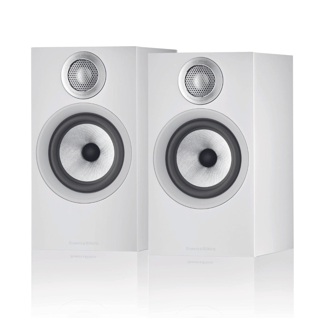 B&W 607 S2 Anniversary Edition Bookshelf Speakers - Premium HiFi Stereo Sound System for Home Audio, Pair - Perfect for Music Listening, Home Theater & Audiophile Setups