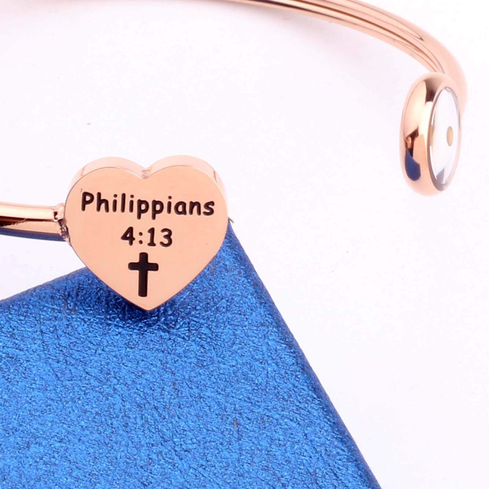 Rose Gold Inspirational Faith Bracelet with Mustard Seed Charm - Adjustable Christian Jewelry for Women - Perfect for Daily Wear, Church, Prayer & Gift Giving