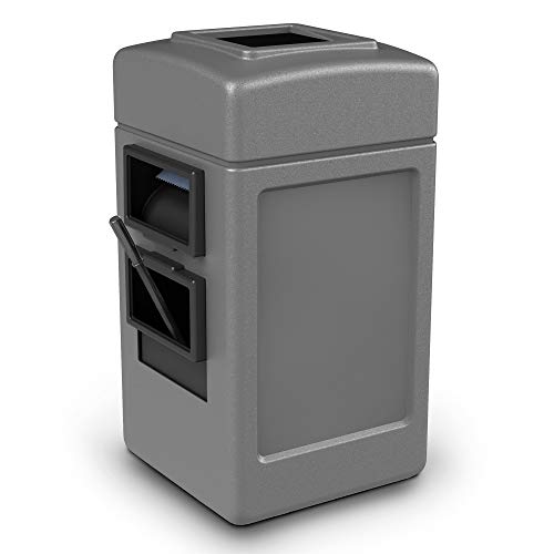 Commercial Zone 755103 Harbor 1 Waste & Recycling Container - 23 Gallon Gray Trash Can for Office, Kitchen, Garage & Outdoor Use