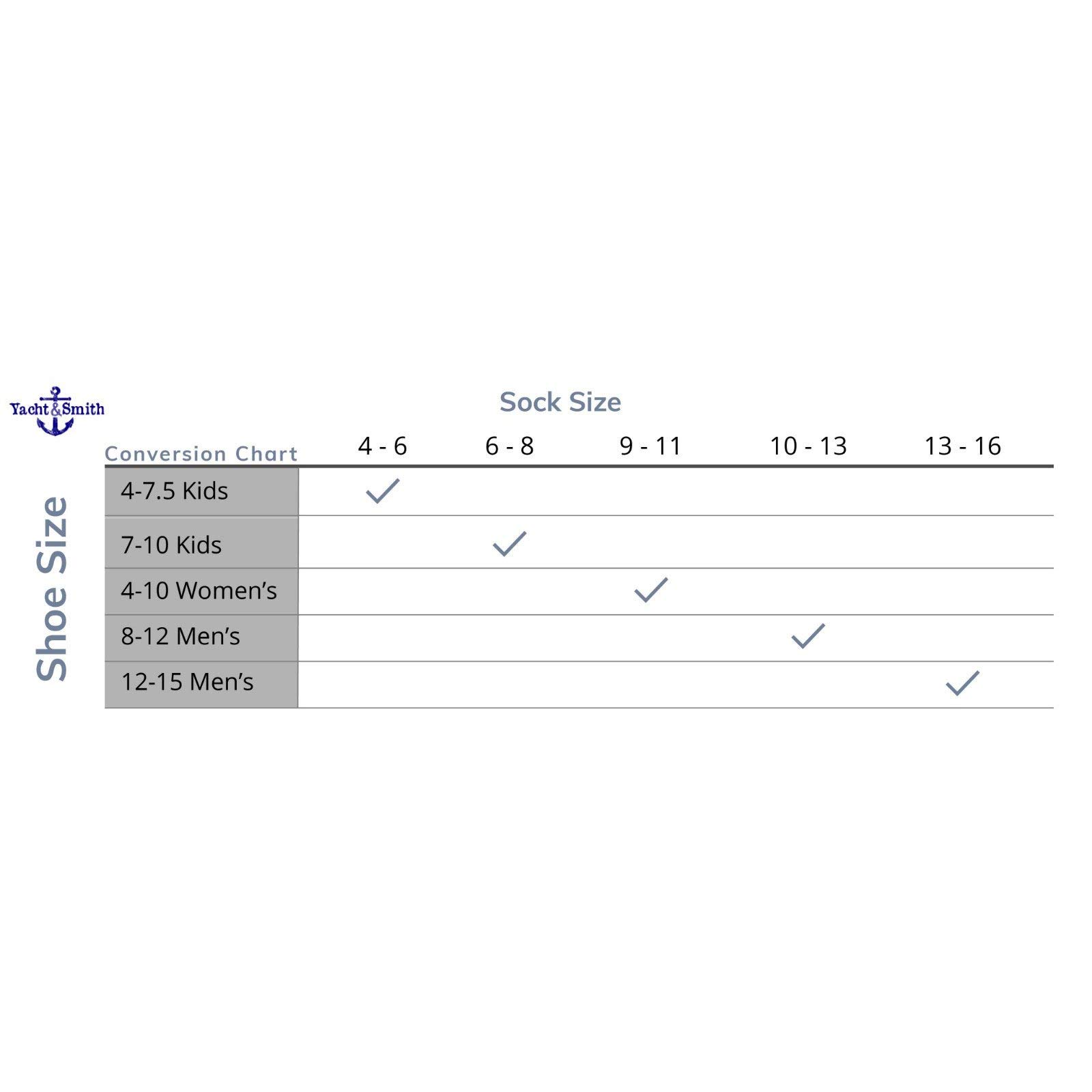 Yacht & Smith Wholesale Bulk Kids Mid Ankle Socks - 12 Pairs Cotton Sport Athletic Socks for Boys & Girls Size 4-6 - Perfect for School, Sports & Everyday Wear