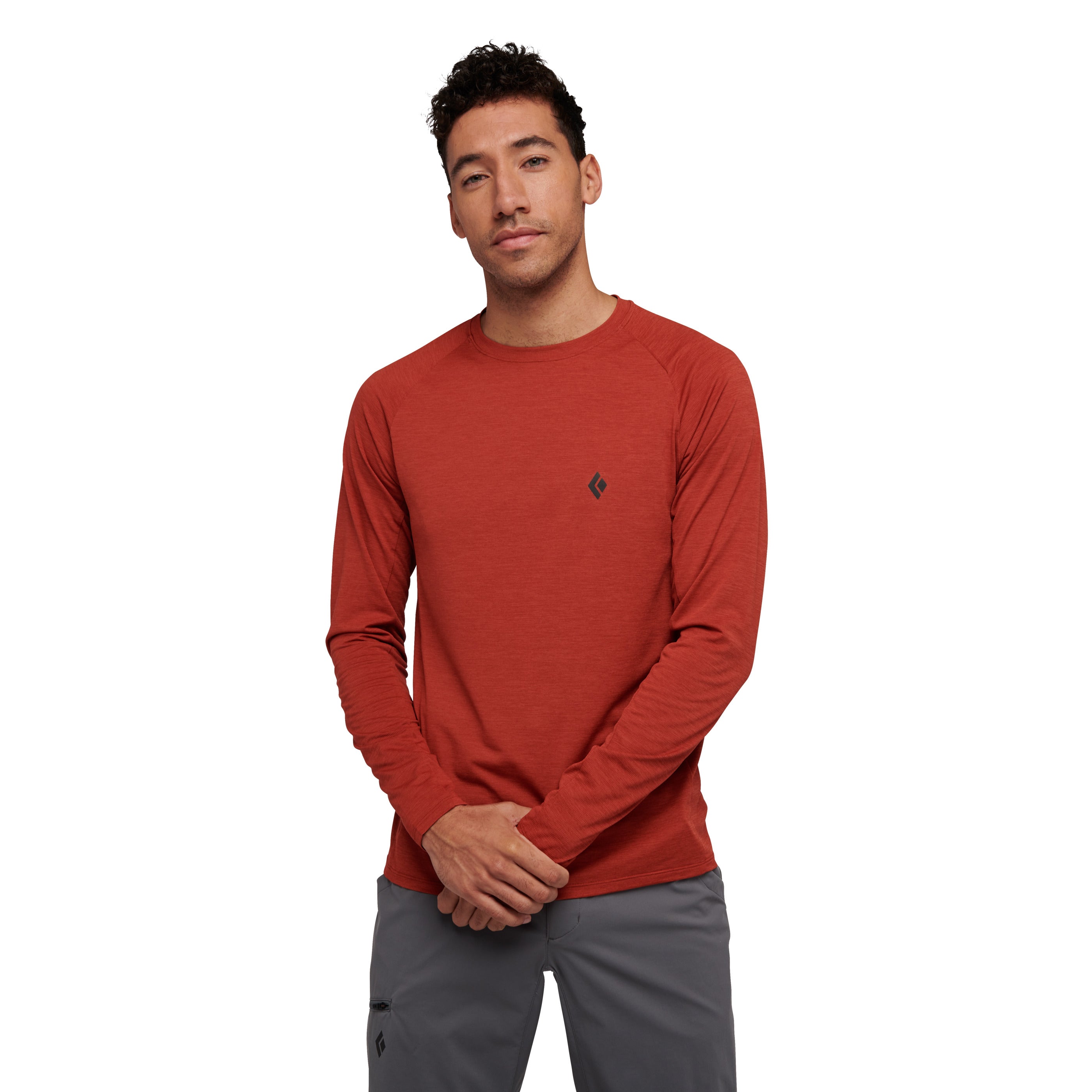 Lightweight Men's Long Sleeve Tech T-Shirt - Moisture Wicking & Breathable Activewear for Running, Hiking & Outdoor Workouts