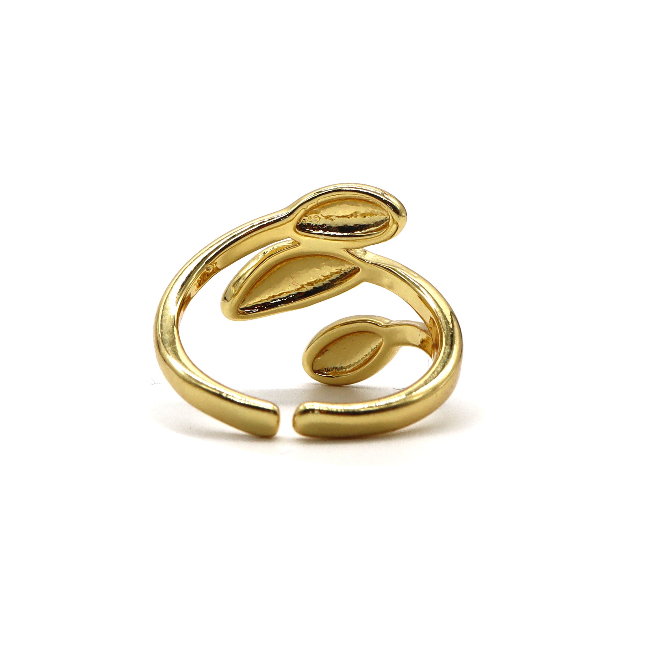 18K Gold Plated Triple Teardrop Adjustable Ring for Women - Elegant Stackable Dainty Jewelry Gift for Anniversary, Valentine's Day & Everyday Wear