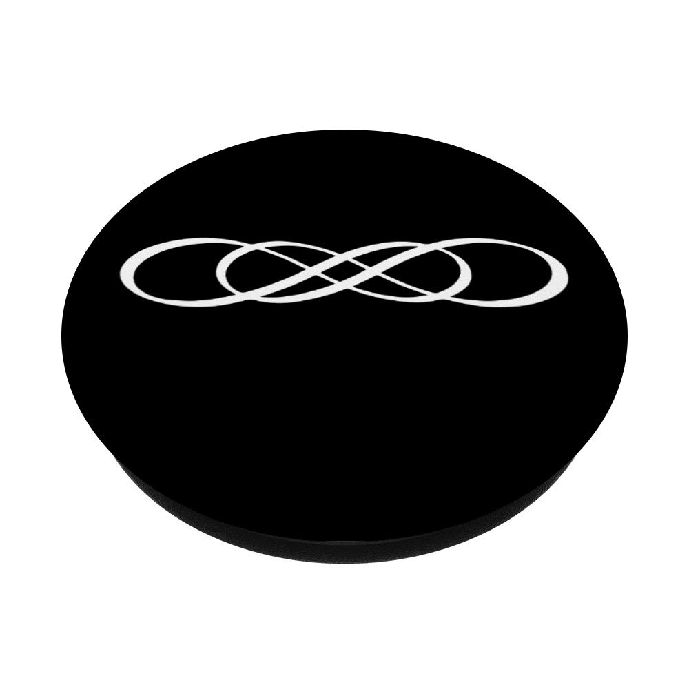 Double Infinity Symbol PopSockets Swappable Phone Grip - Interchangeable PopGrip for iPhone, Samsung & Tablets - Perfect for Secure Holding, Selfies & Everyday Use