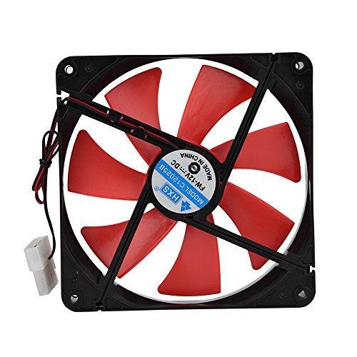 14cm Ultra Quiet 12V PC Cooling Fan - High Performance Case Cooler for Desktop Computers | Efficient Heat Dissipation & Easy Installation | Perfect for Gaming PCs, Workstations & Home Office Setups