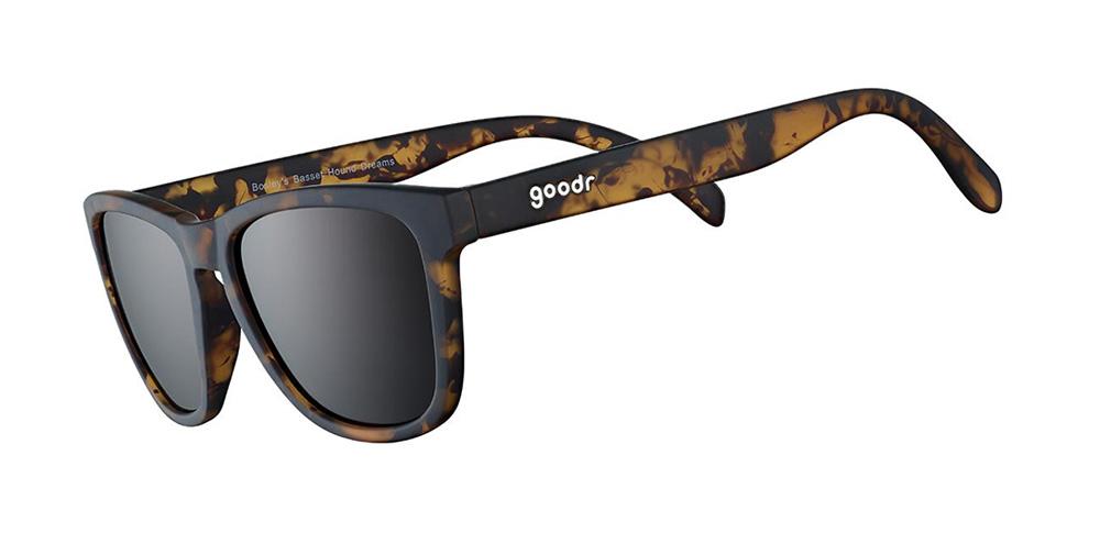 goodr OG Sunglasses - Polarized Aviator Style for Men & Women | UV Protection, Lightweight & Comfortable | Perfect for Running, Cycling & Outdoor Activities | Bosley's Basset Hound Dreams Design
