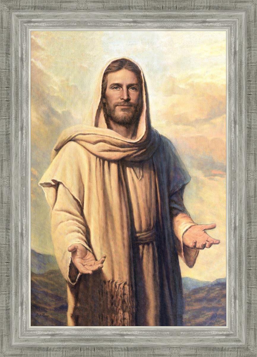 Abide With Me by Del Parson - Inspirational Christian Wall Art for Home & Church Decor - Perfect for Living Rooms, Bedrooms & Worship Spaces