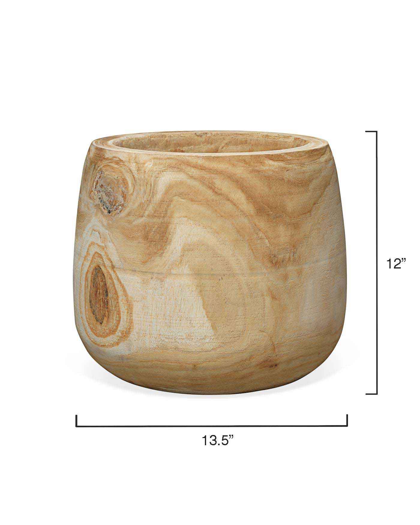 Handcrafted Brea Wooden Vase - Natural Home Decor for Flowers, Centerpiece & Boho Style - Perfect for Living Room, Wedding, Farmhouse Decor