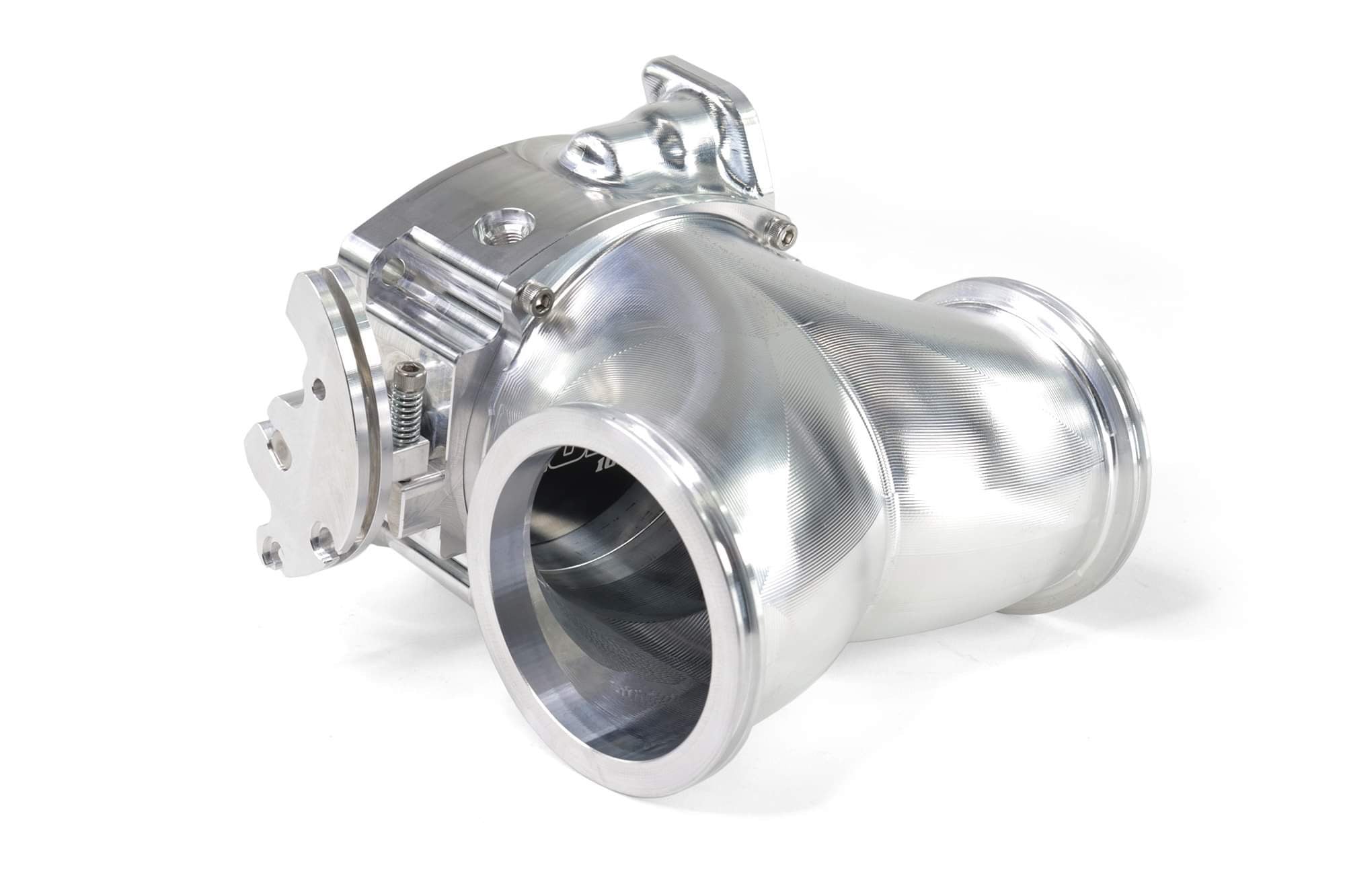 ICON 102mm & 105mm Bare Finish Cable Drive Throttle Body with Interchangeable Connection - High Performance Upgrade for Ford Mustang, Chevy LS Engines & Muscle Cars