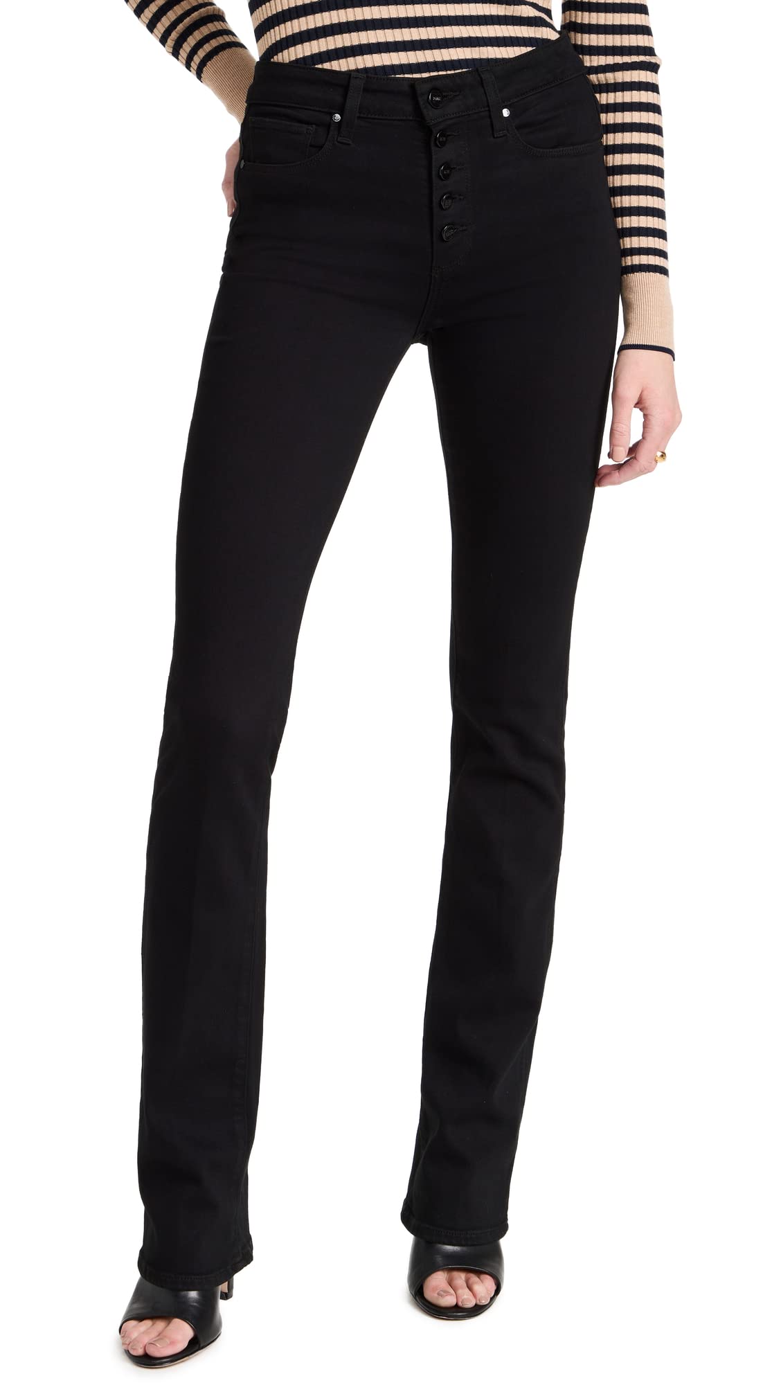 PAIGE Women's Manhattan High-Rise Skinny Jeans - Stretch Denim Pants for Everyday Comfort | Perfect for Work, Casual Outings & Date Nights