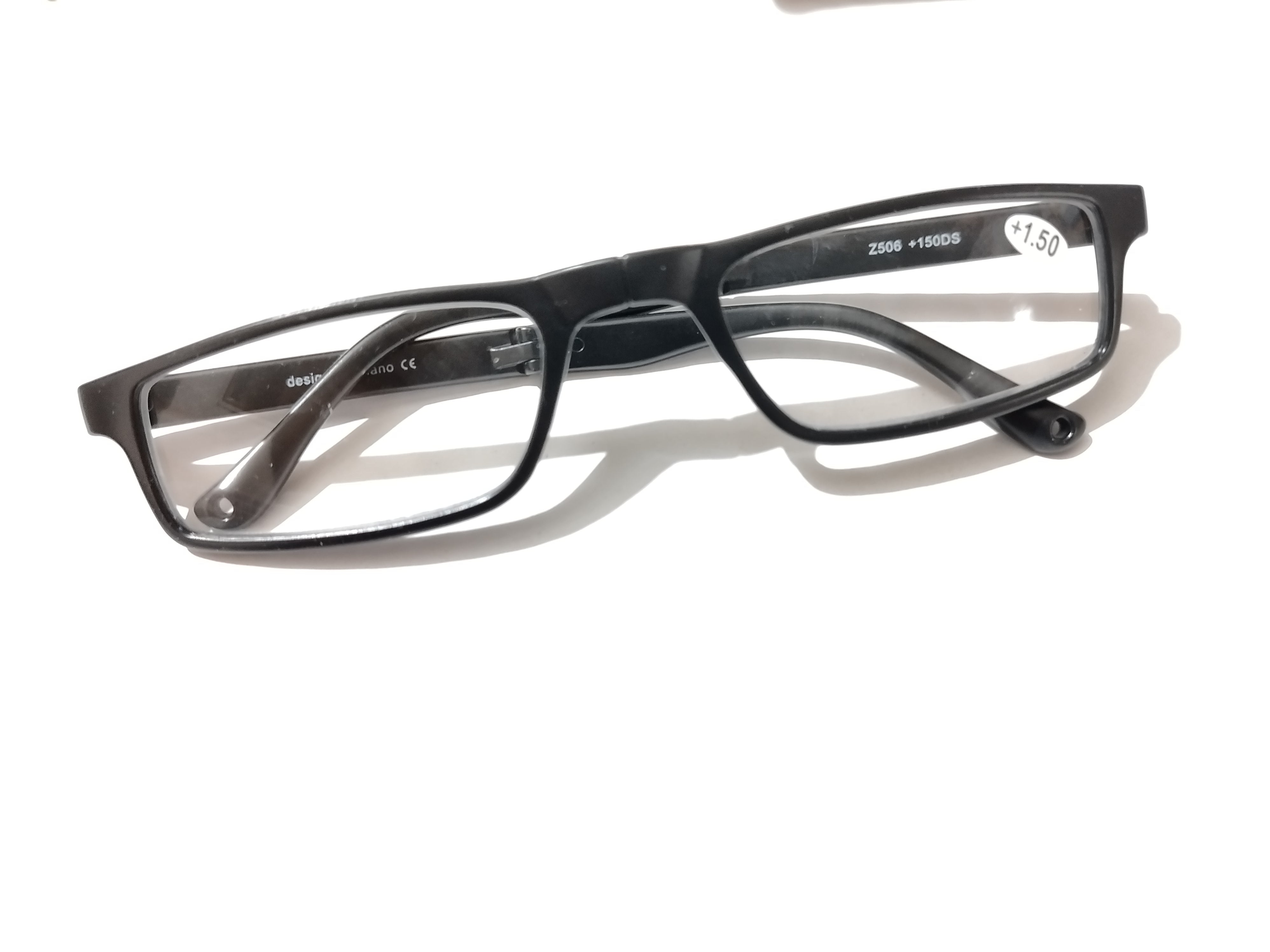 Rectangle Folding Reading Glasses with Zip Pouch - Portable Reading Glasses for Men & Women - Lightweight Travel Readers for Reading, Travel, and Outdoor Activities