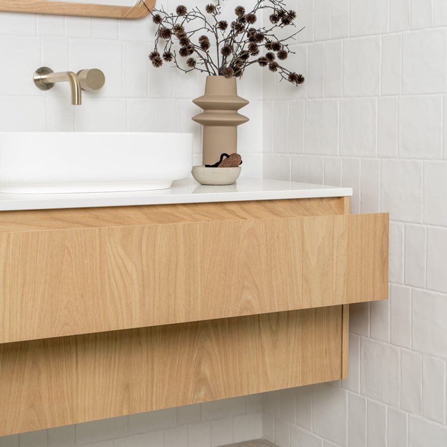 Premium Yarra Valley Vanity 750 - American Oak Light Veneer Bathroom Vanity with Soft-Close Doors | Perfect for Modern Bathroom Renovations & Home Decor