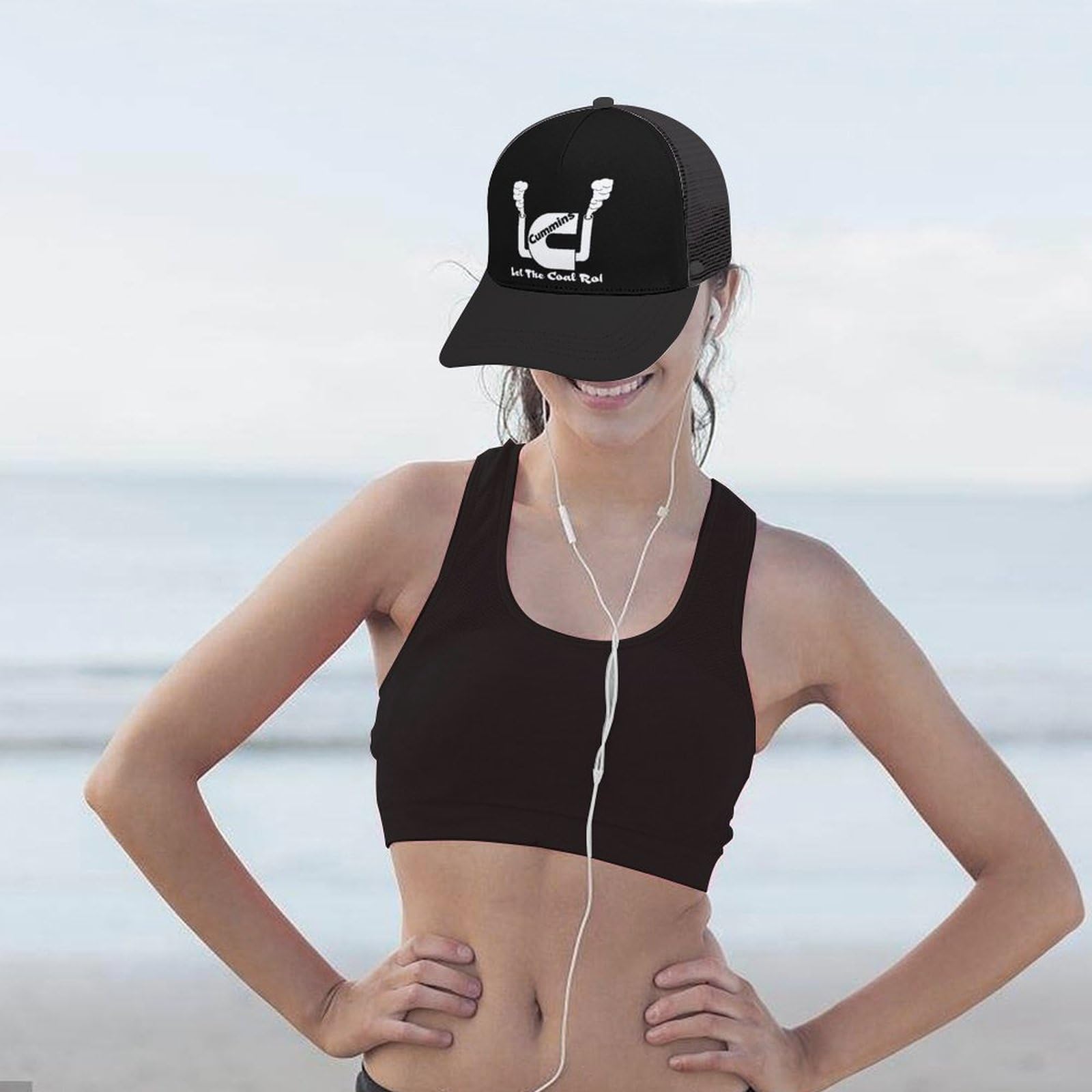 **WaikuB Cummins Mesh Trucker Hat - Adjustable Baseball Cap for Men, Dad Hat, Golf & Summer Sports - Perfect for Outdoor Activities, Driving, and Casual Wear**
