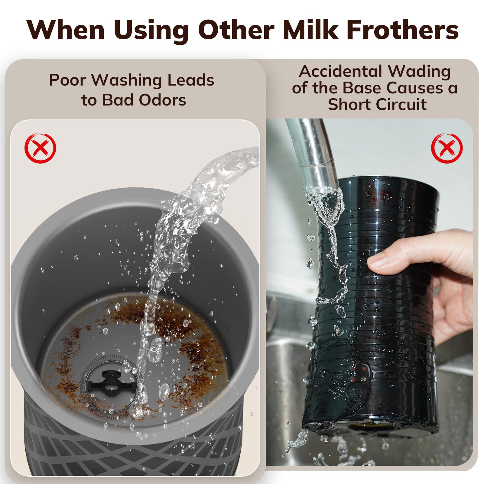 Electric Milk Frother and Steamer - 16.9oz/500ml BPA-Free Milk Frother for Latte, Cappuccino & Hot Chocolate, 4-in-1 Multifunction, Dishwasher Safe, Fast 2-Min Frothing - Perfect for Home Coffee Bars, Office Use & Gift Giving (White)