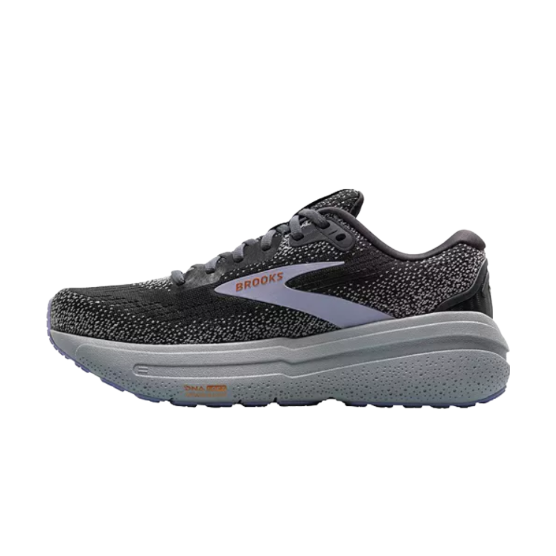 Women's Ghost Max 2 Running Shoes - Ebony/Sweet Lavender/Alloy (D Width) - Lightweight Cushioned Sneakers for Jogging, Gym Workouts & Daily Walking