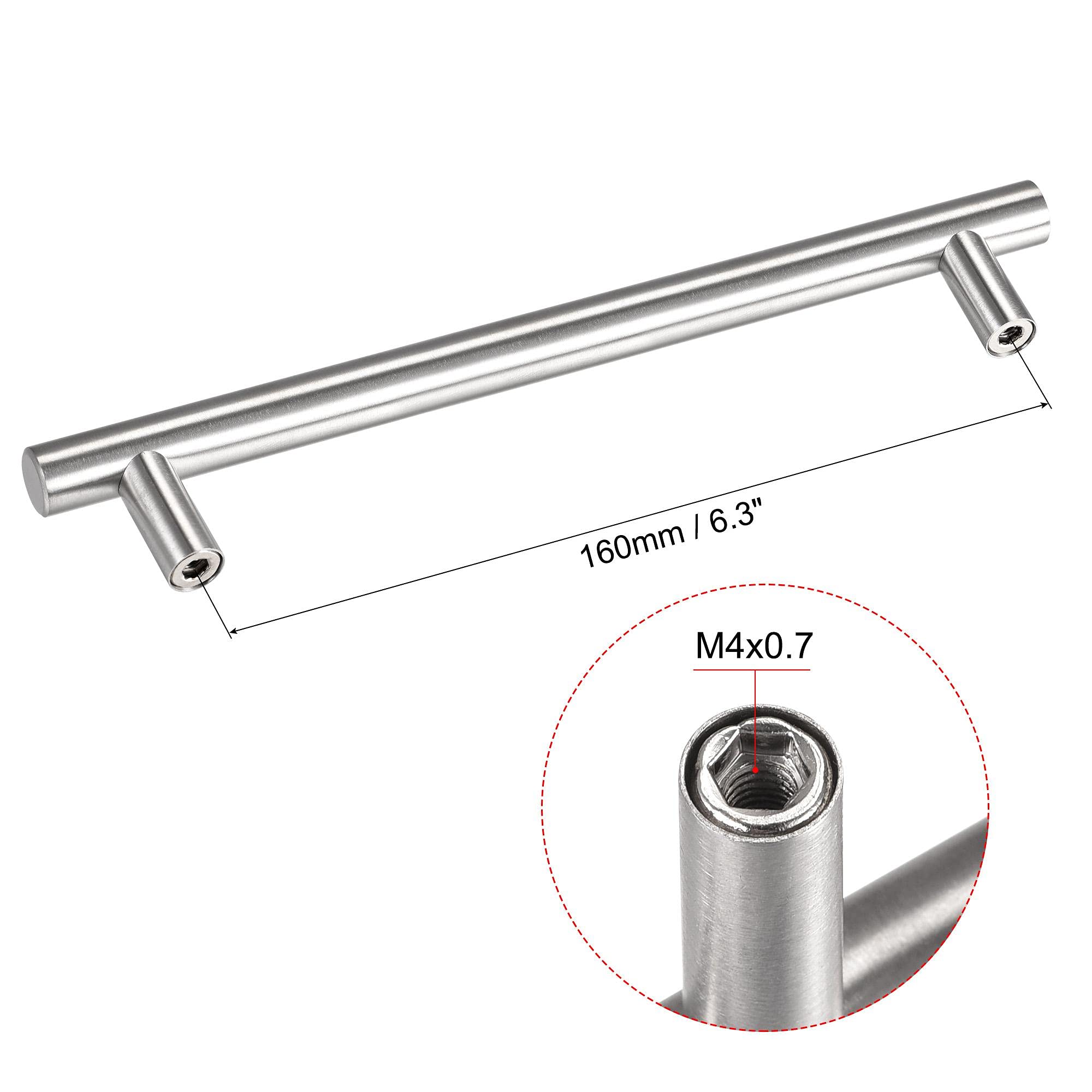 Stainless Steel T Bar Pull Handle 8.7