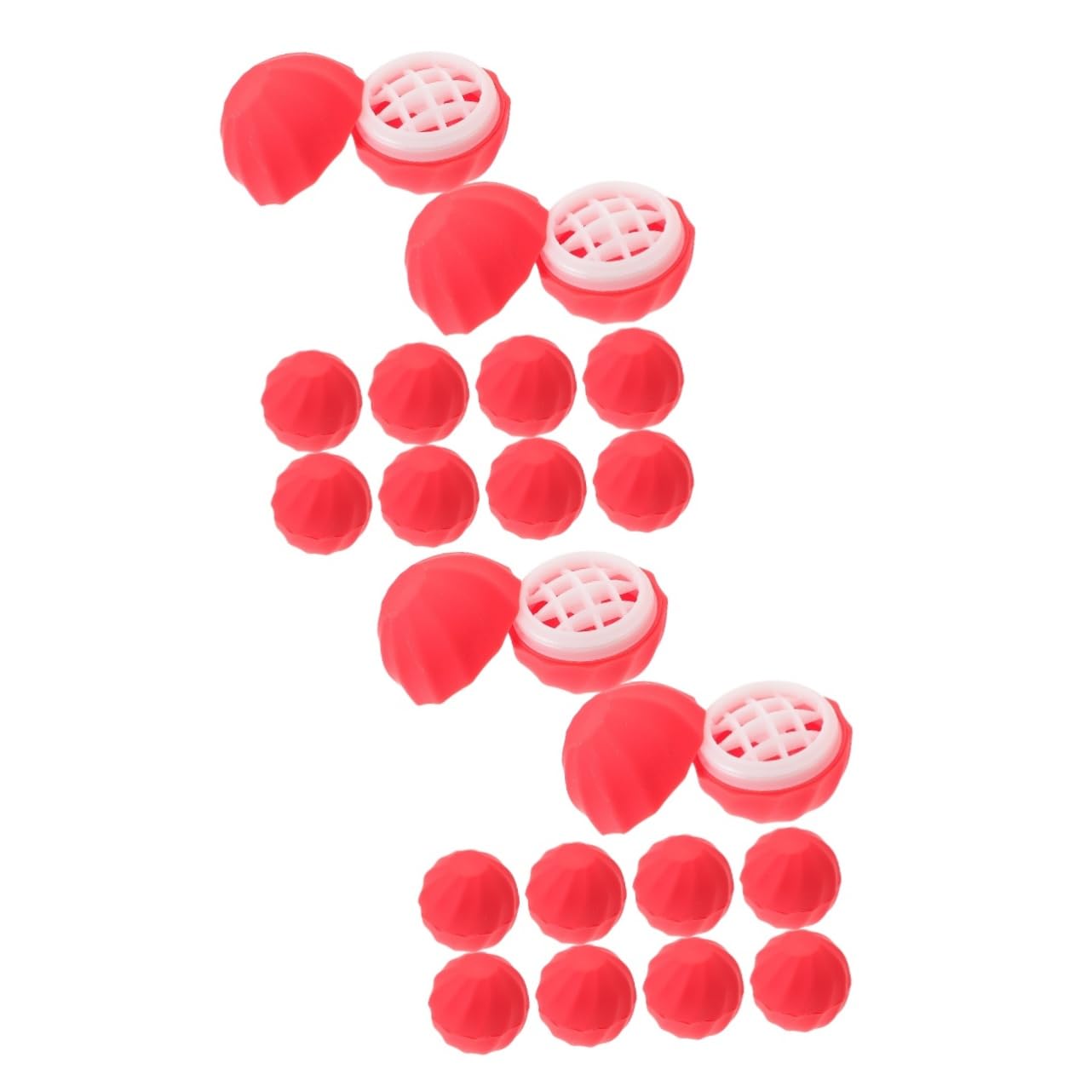 Hemoton 20 Pcs Empty Spherical Lipstick Cases with Lip Brush - Round Plastic Lip Gloss Containers for Kids Makeup, Lip Balm Storage & Travel - Perfect for DIY Lip Gloss, Party Favors and Beauty On-The-Go
