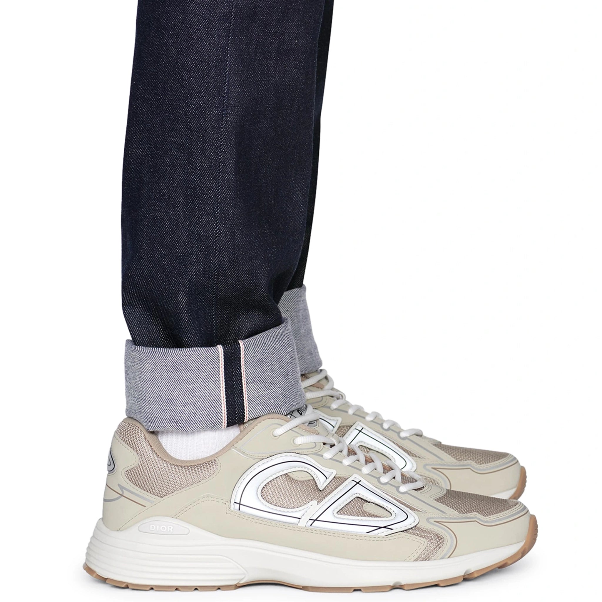Dior B30 Mesh Cream White Sneakers - Men's Luxury Fashion Shoes for Casual Wear & Street Style