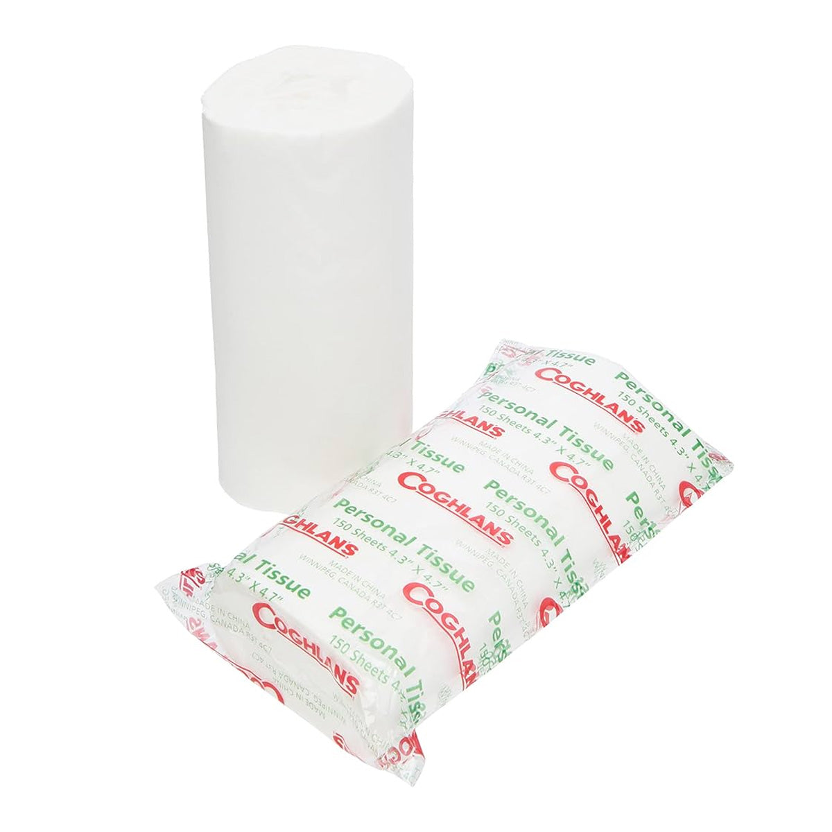 Coghlans Coreless Toilet Paper - 4 Pack Biodegradable Camping Toilet Tissue for RV, Hiking, and Emergency Preparedness | Compact, Lightweight & Eco-Friendly