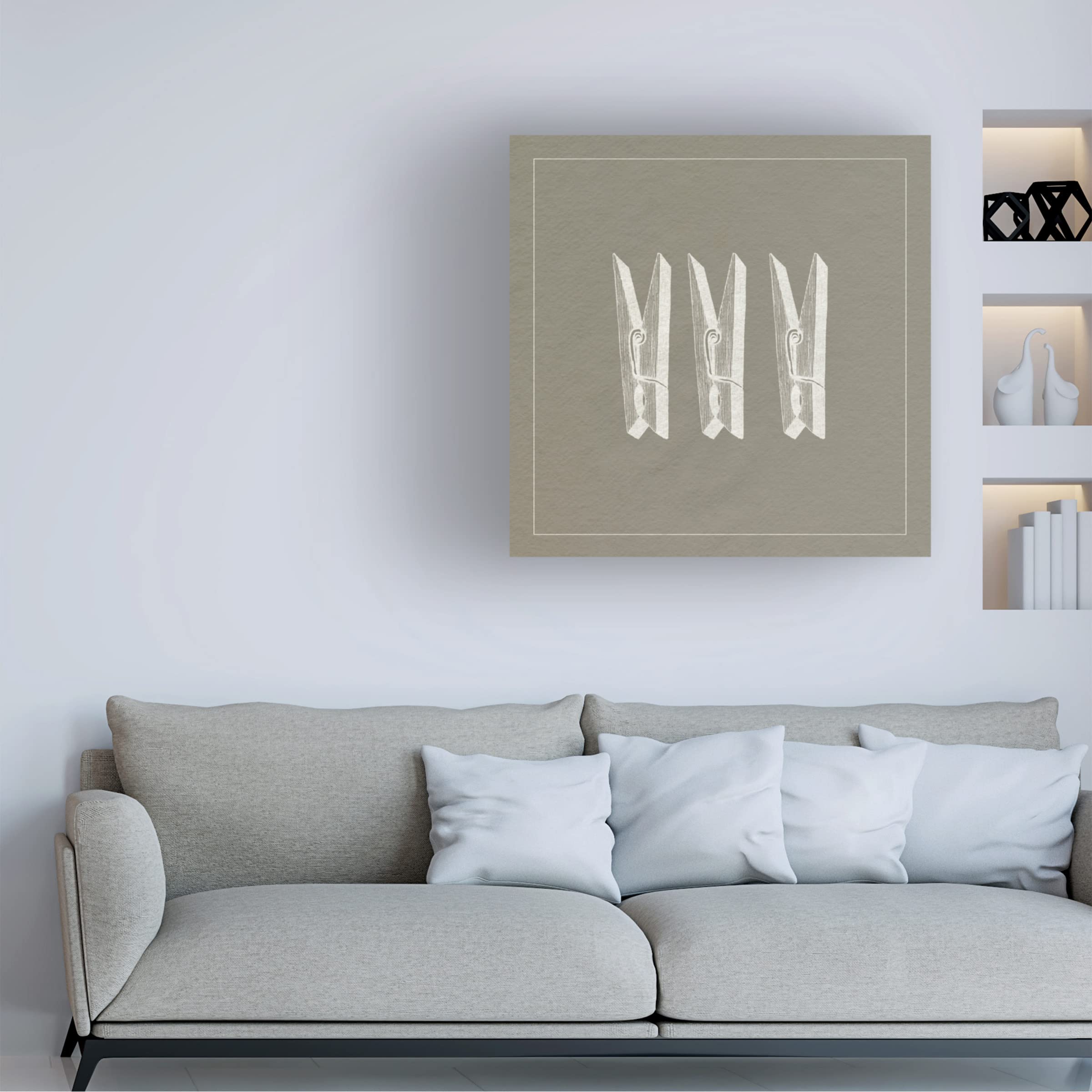 Grace Popp 'Laundry Tips VI' Canvas Wall Art Print - Modern Home Decor for Living Room, Bedroom & Office