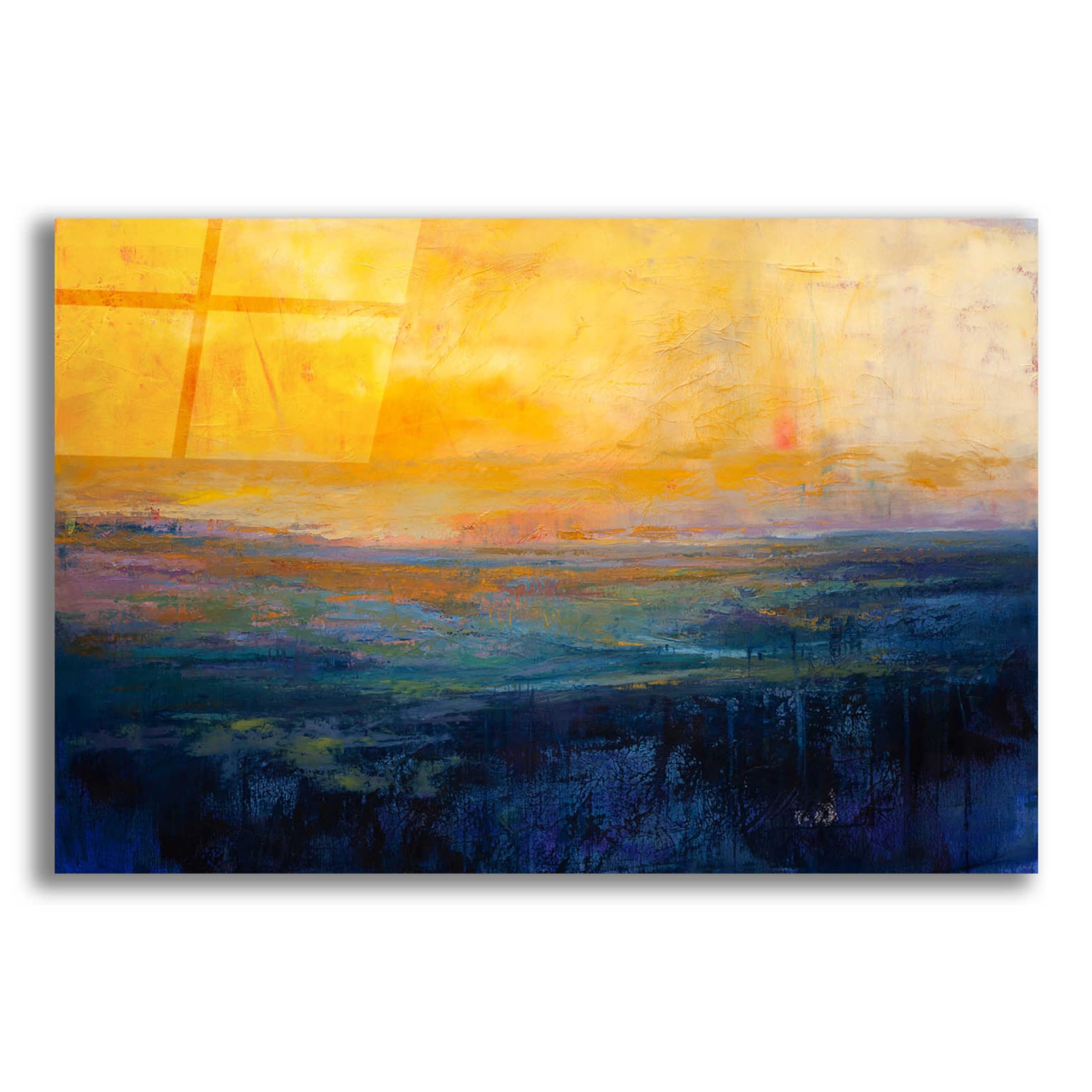Patrick Dennis 'Divine Perfection' Acrylic Glass Wall Art - 24x16 Inches Modern Abstract Painting for Living Room, Bedroom & Office Decor