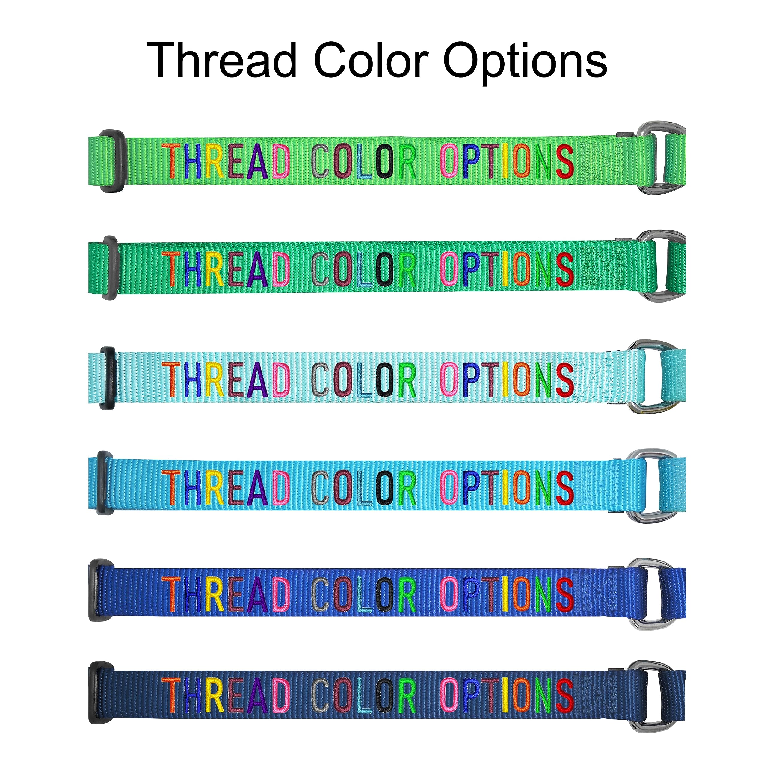 **Personalized Martingale Dog Collar - Adjustable Safety Training Collar with Embroidered Pet Name & Phone Number - Turquoise Blueberry Pet Essentials for Medium Dogs - Perfect for Walks, Training & Outdoor Adventures**
