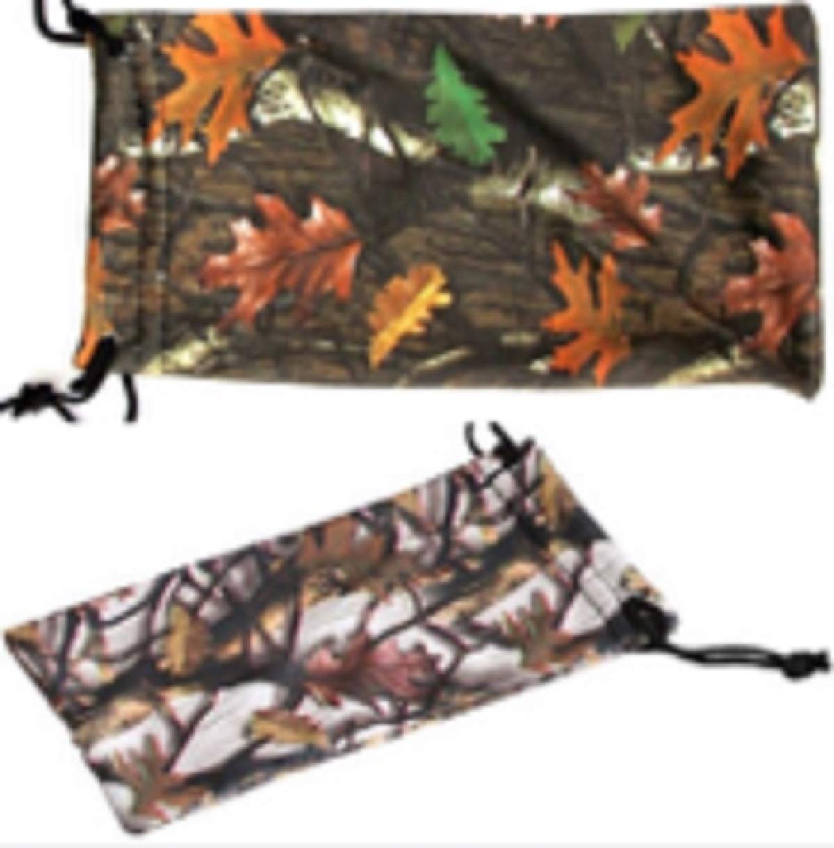 Camouflage Sunglasses & Eyeglasses Accessories - Cleaning & Storage Pouches for Outdoor, Hunting, and Sports Use