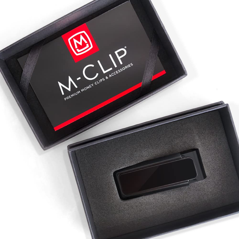 Premium Aluminum Blackout Money Clip for Men - Slim RFID Blocking Cash & Credit Card Holder - Minimalist Wallet Alternative for Everyday Carry, Travel, and Business