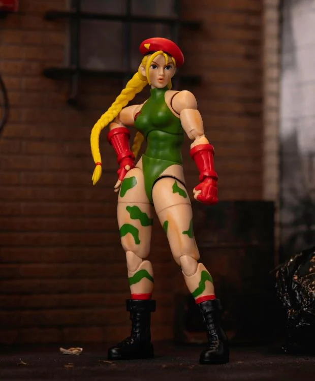 Jada Toys 1/12 Scale 6-Inch Street Fighter II Action Figures - Cammy, Dee Jay & Guile Collectible Figurines for Display, Gaming & Cosplay Inspiration