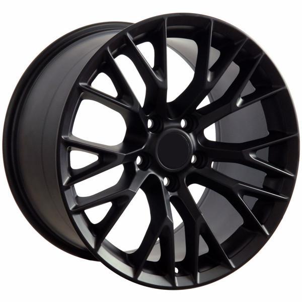18 Inch Matte Black Replacement Wheel for Chevy Camaro 1993-2002 | OEM Style Replica Rim 9490012 | Perfect for Performance Upgrades & Classic Car Restoration