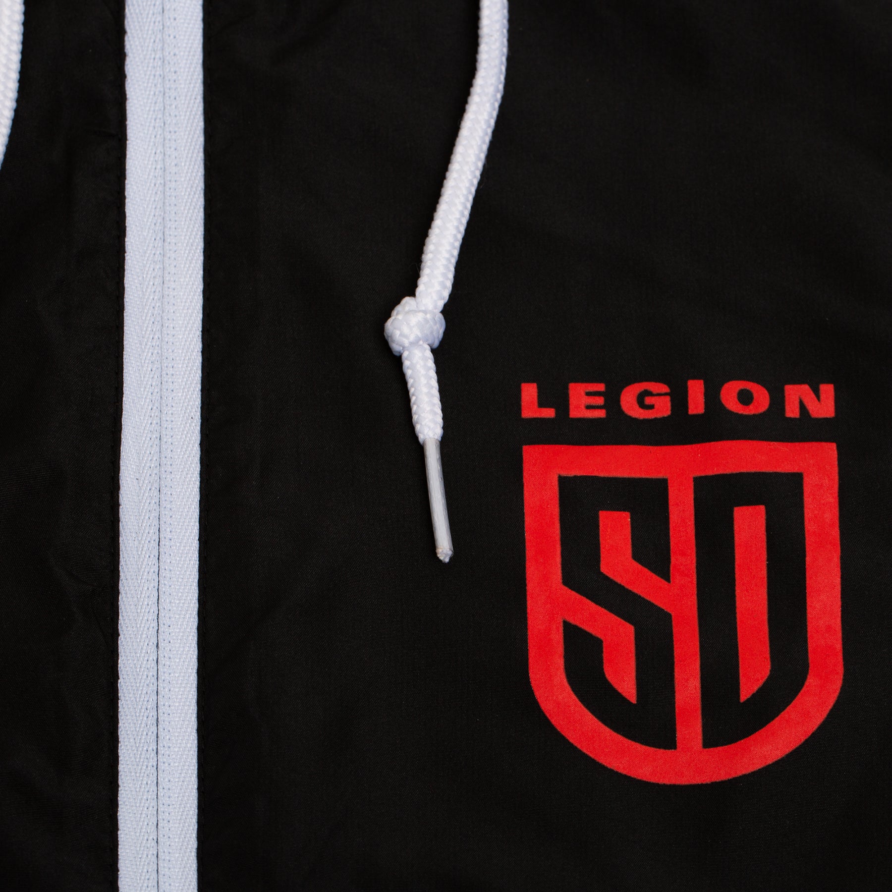 SD LEGION Black Windbreaker Jacket for Men & Women - Lightweight Waterproof Outdoor Running Hoodie - Perfect for Hiking, Jogging, and Travel
