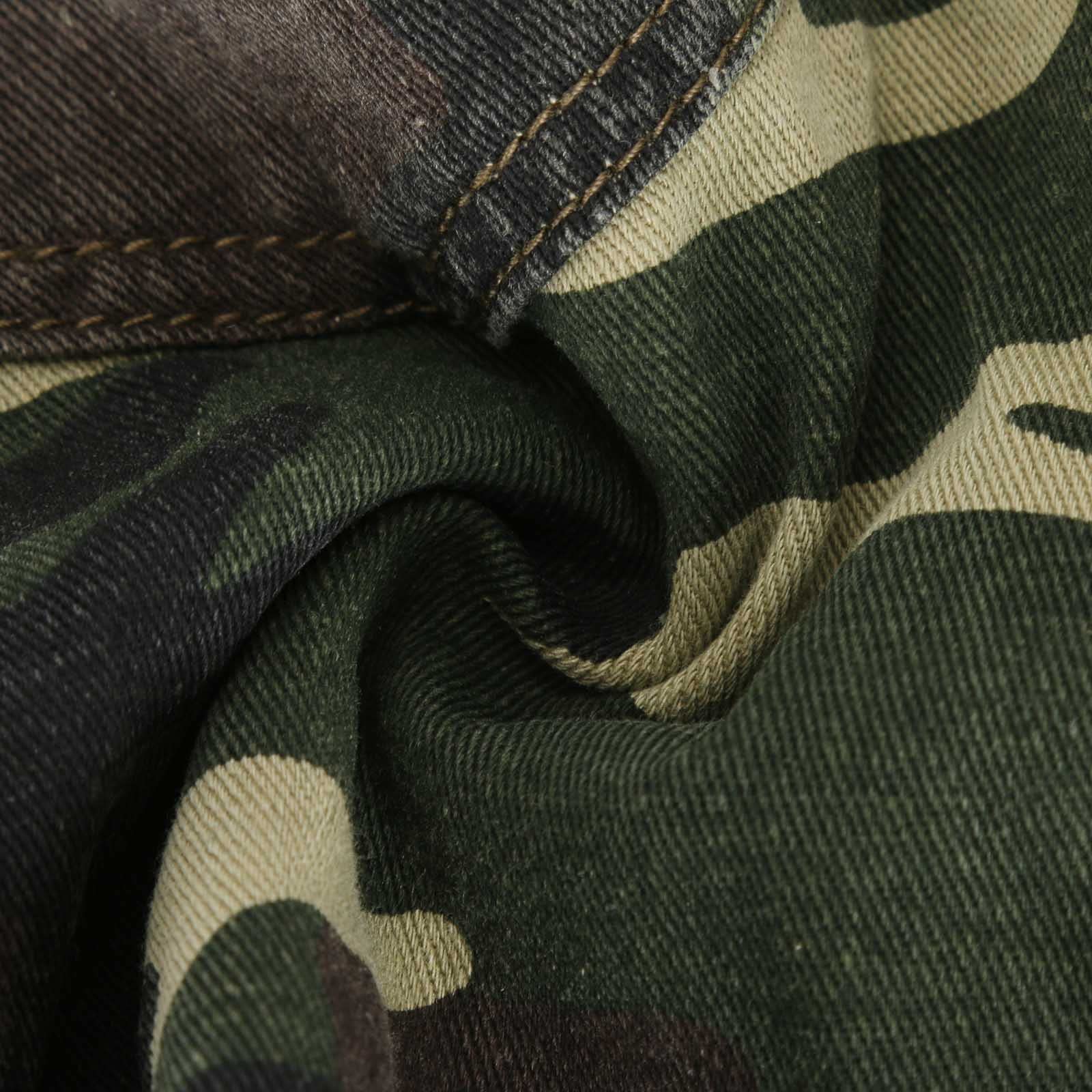 Women's Camo Denim Short Overalls - Adjustable Straps Classic Jean Jumpsuit | Casual Camouflage Romper for Outdoor Adventures, Music Festivals & Streetwear Fashion