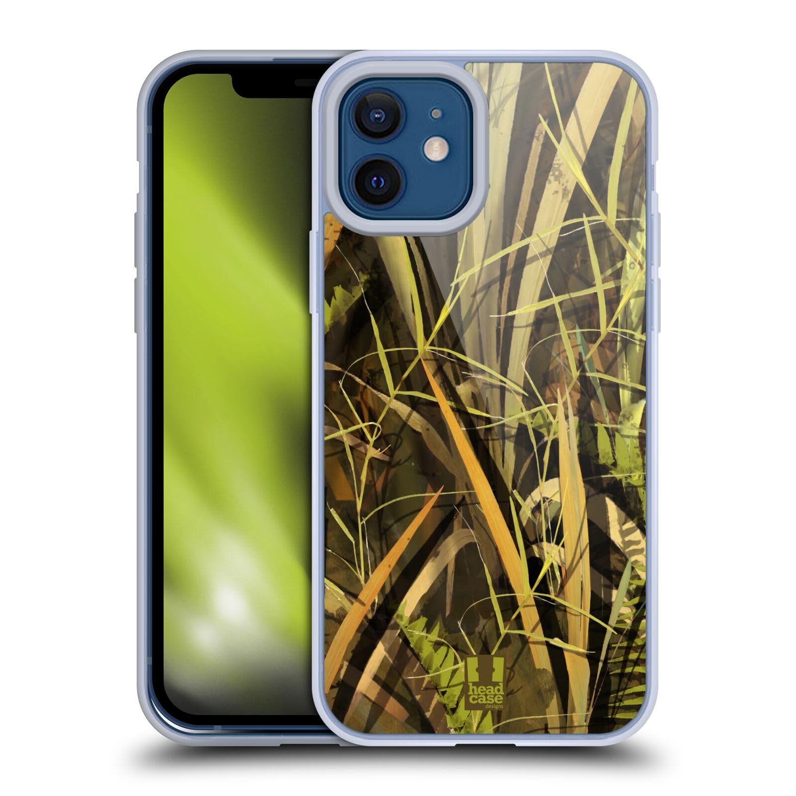 Waterfowl Camouflage Hunting Phone Case for Apple iPhone 12/12 Pro - Soft Gel Protective Cover with Wet Duck Design - Perfect for Outdoor Adventures, Hunting Trips & Nature Enthusiasts