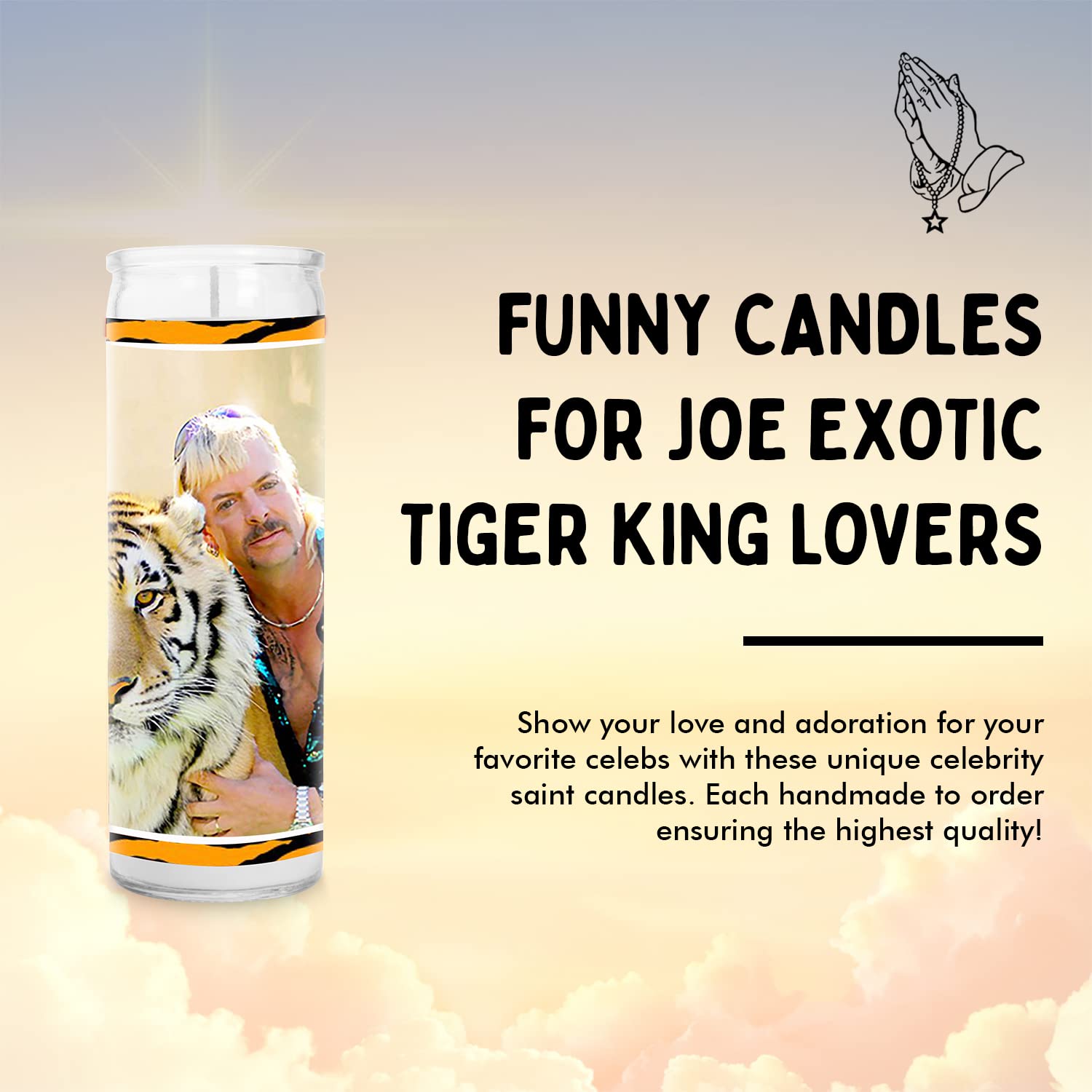 Joe Exotic Tiger King Prayer Candle - 8