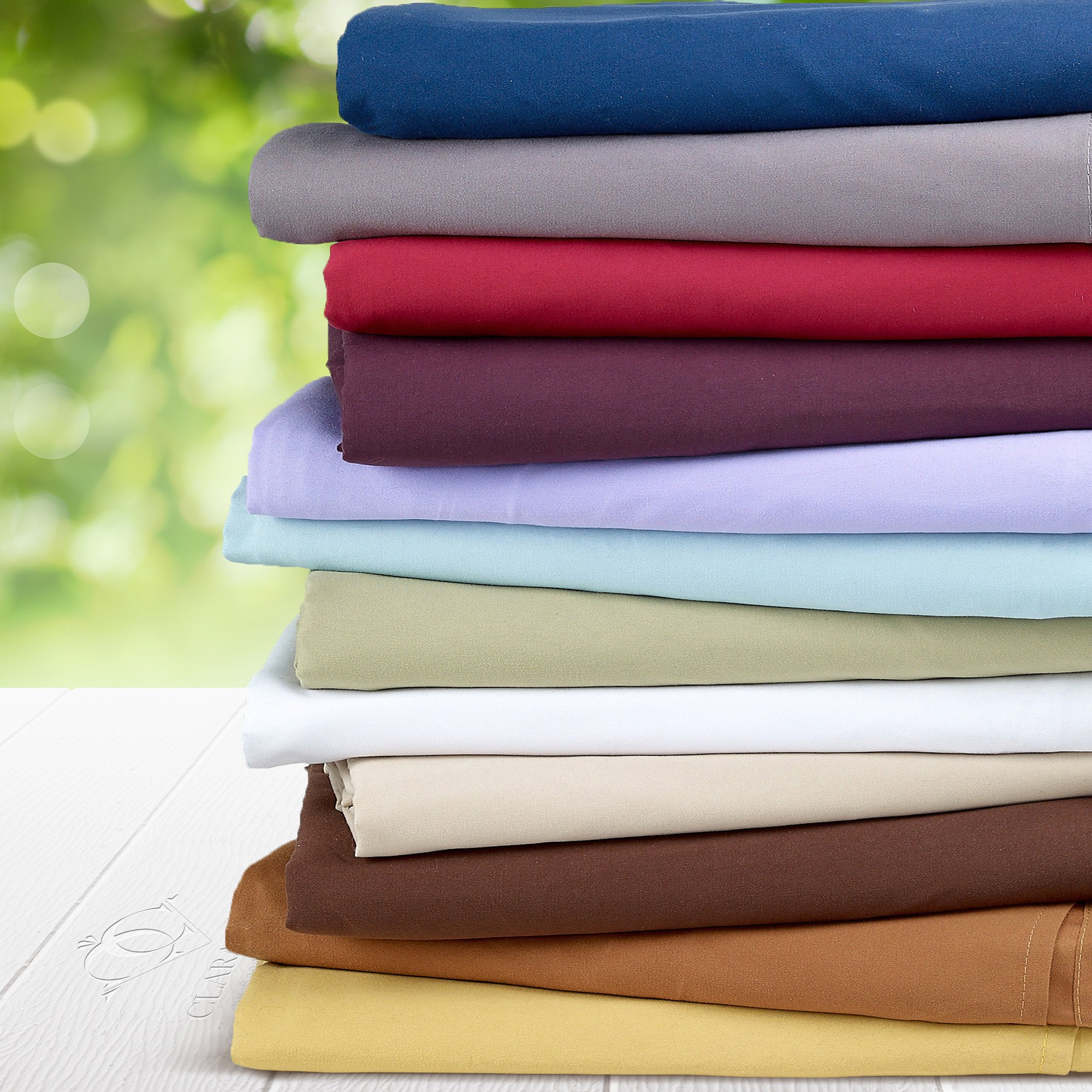 Clara Clark® Premier 2000 Collection Twin Size Bed Sheet Set - Soft Burgundy Red Luxury Sheets for Comfortable Sleep - Perfect for Guest Rooms, Dorms & Cozy Bedrooms