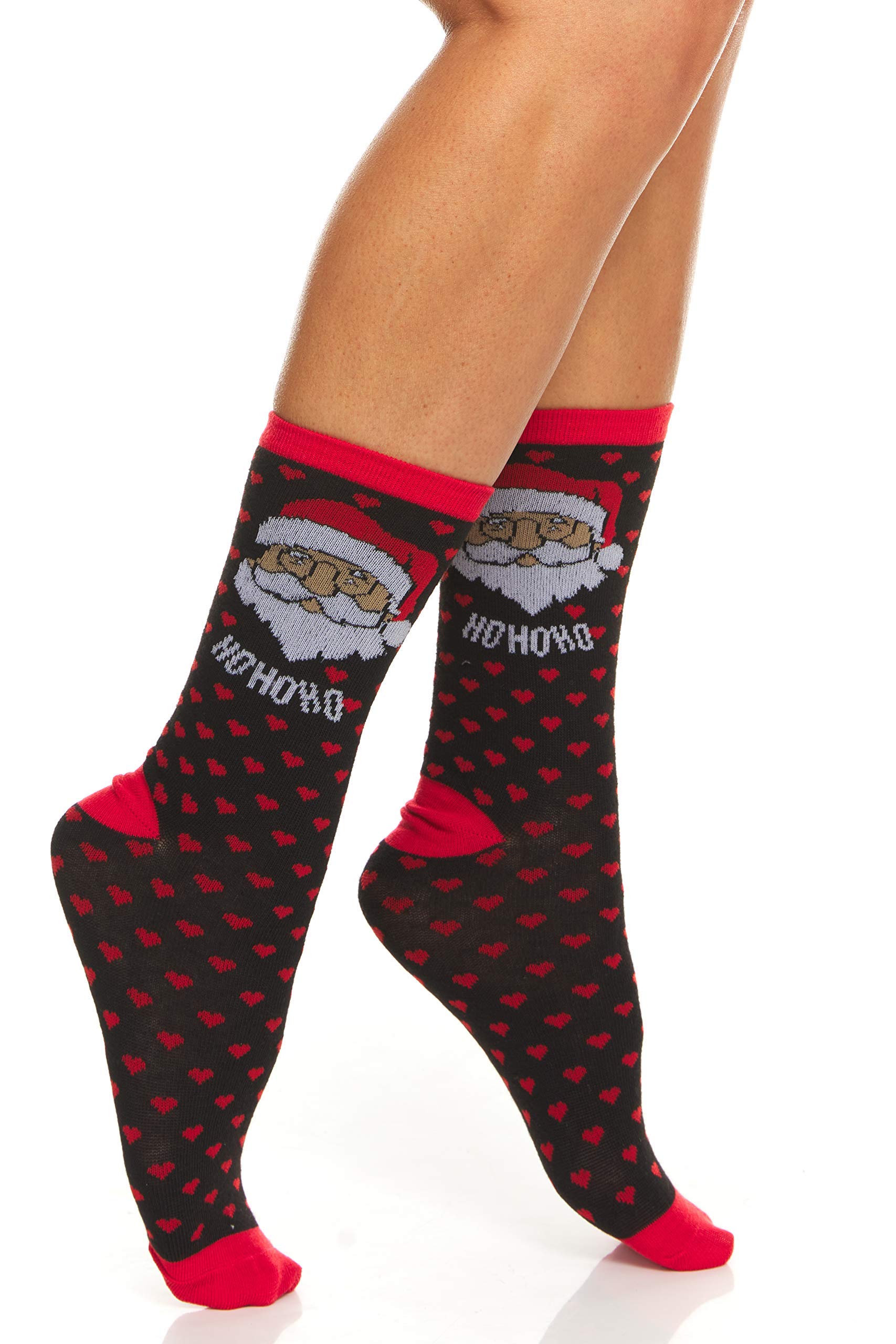 Yacht & Smith Women's Christmas Socks - Holiday Novelty Crew Socks with Fun Colorful Festive Designs - Perfect for Gifts, Parties & Cozy Winter Wear