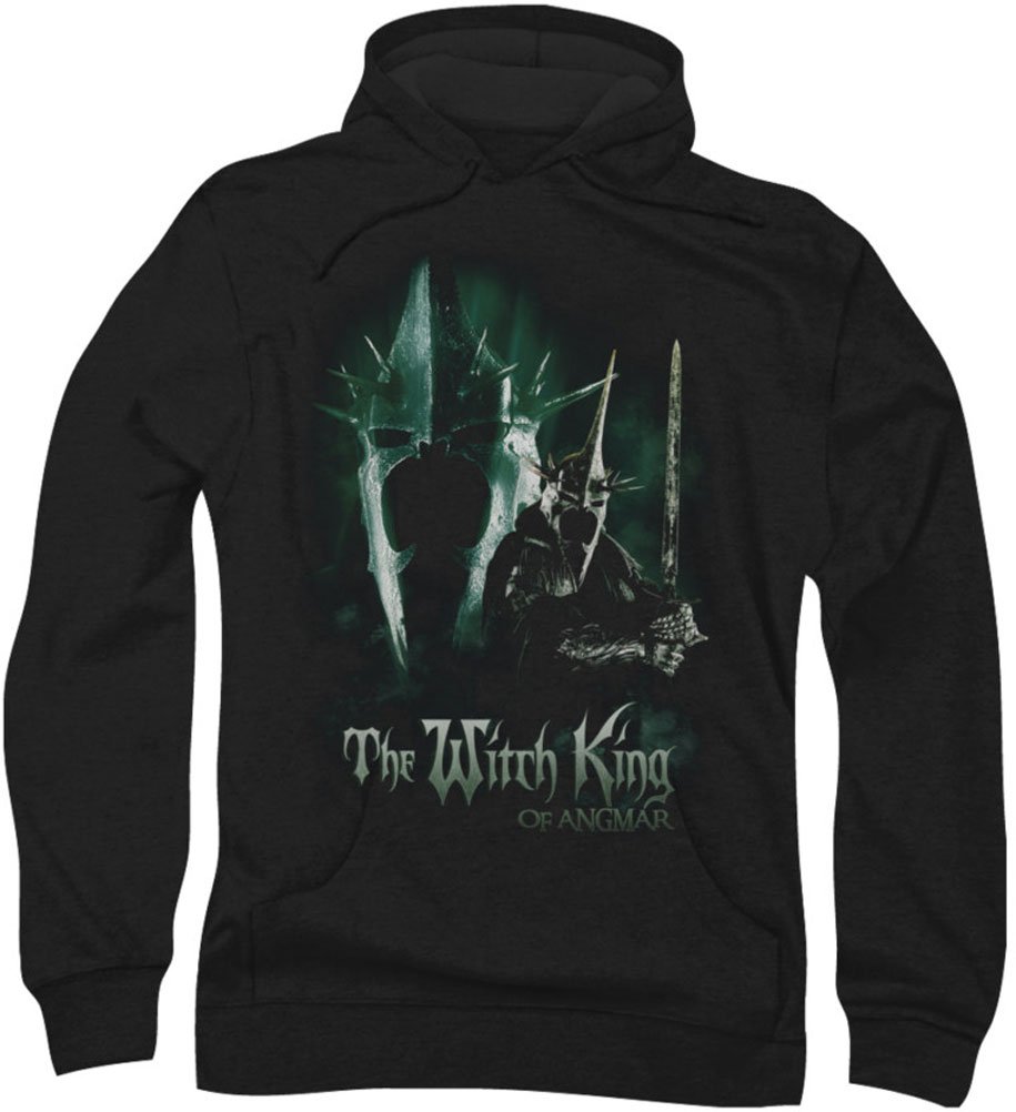 Lord of the Rings Witch King Hoodie for Men - Black Large for Cosplay & Halloween