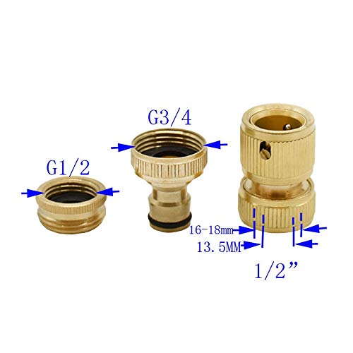 1 Set Brass Hose Connector 1/2