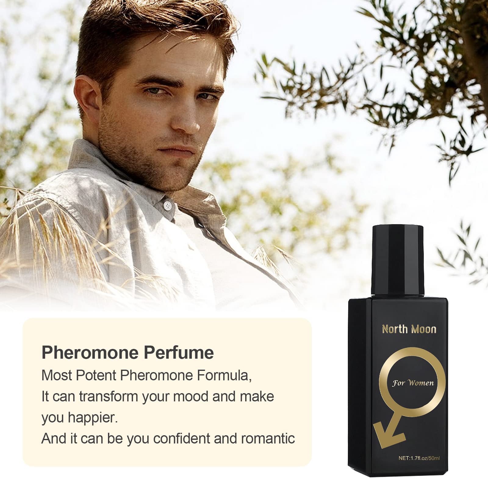 Hoaptitoele Men's Cologne - Long Lasting Pheromone Perfume for Men, Seductive Fragrance to Attract Women | Perfect for Date Night, Romantic Occasions & Everyday Confidence Boost