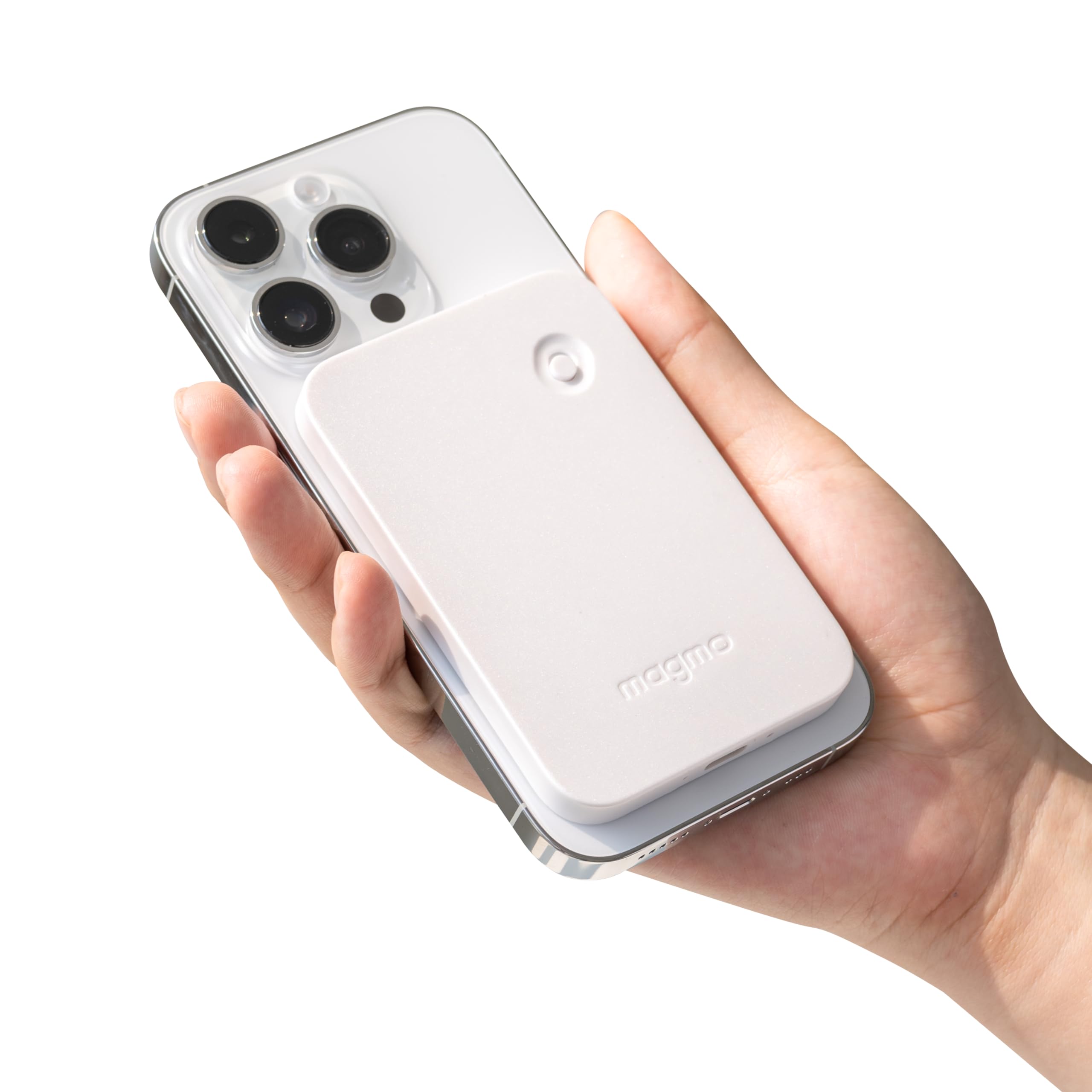 Magmo PRO Magnetic Snap-On Call Recorder for iPhone - Voice & Audio Recording Device with Clear Sound Quality (Starlight) | Perfect for Business Calls, Interviews, and Legal Recordings