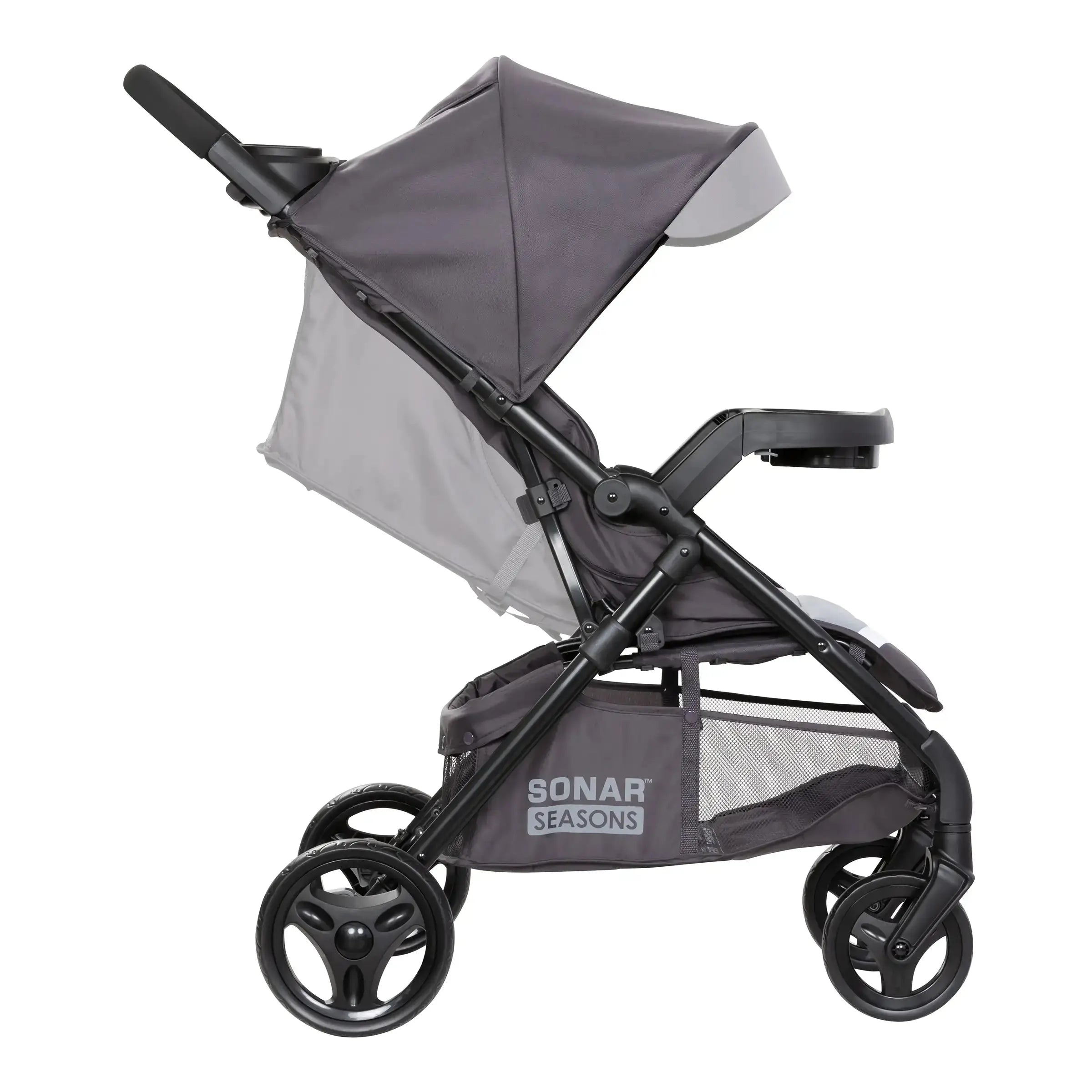 Sonar™ Seasons Stroller in Liberty Gray - Lightweight Compact Baby Stroller with Adjustable Canopy | Perfect for Travel, Shopping & Daily Walks
