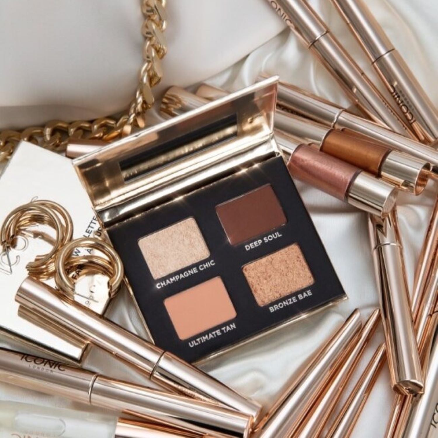 Bronze & Smokey Eyeshadow Palette - 12 Highly Pigmented Matte & Shimmer Shades for Day to Night Makeup | Perfect for Party, Wedding & Date Night Looks