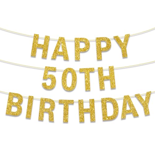 Happy 50th Birthday Banner