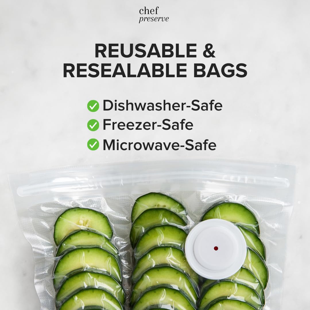 Premium Vacuum Sealer Bags - 100 Count | Heavy Duty, BPA Free Food Storage Bags for Sous Vide, Meal Prep & Freezer Storage | Compatible with Most Vacuum Sealers