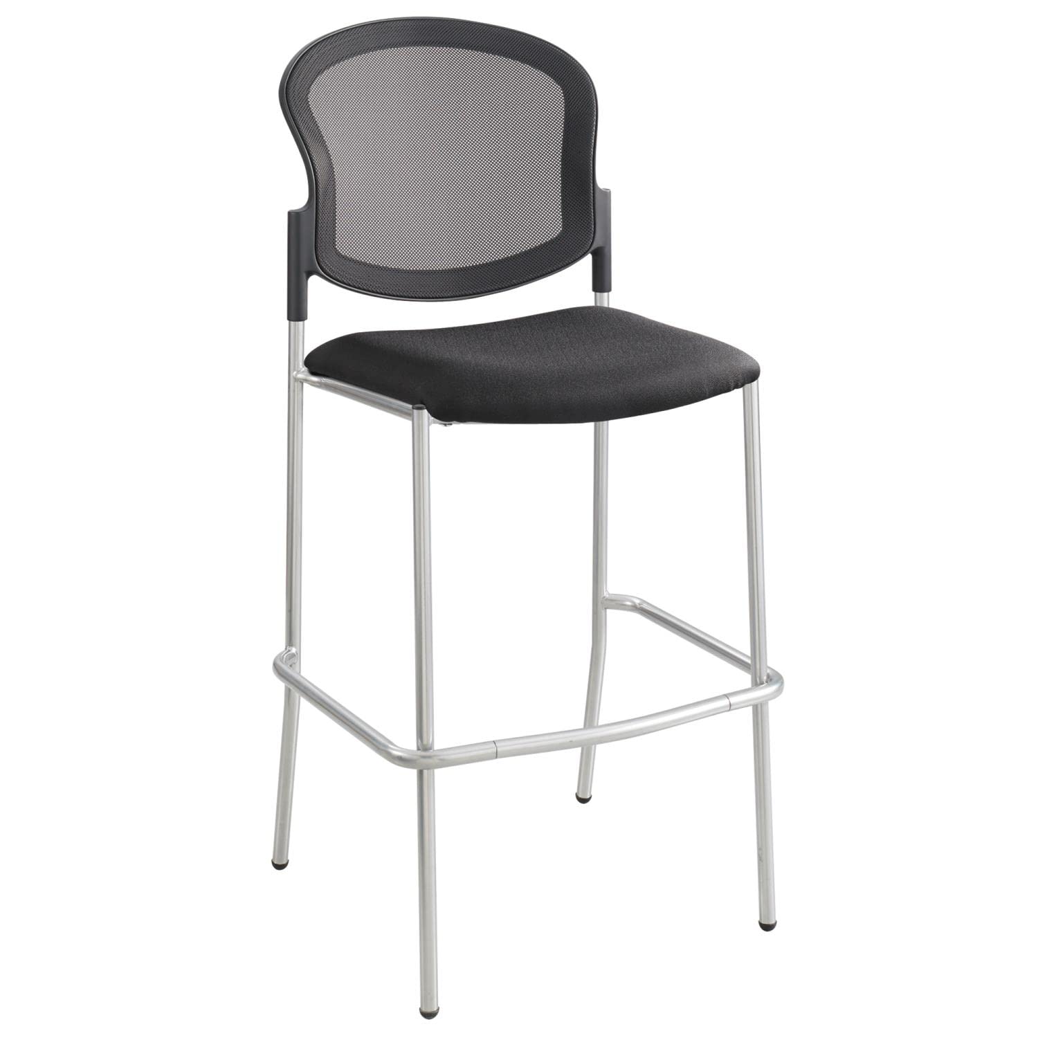 Safco Products 4198BL Diaz Bistro Height Mesh Back Chair, Black - Ergonomic Office Chair for Home & Commercial Use, Perfect for Dining Rooms, Cafes, and Workspaces